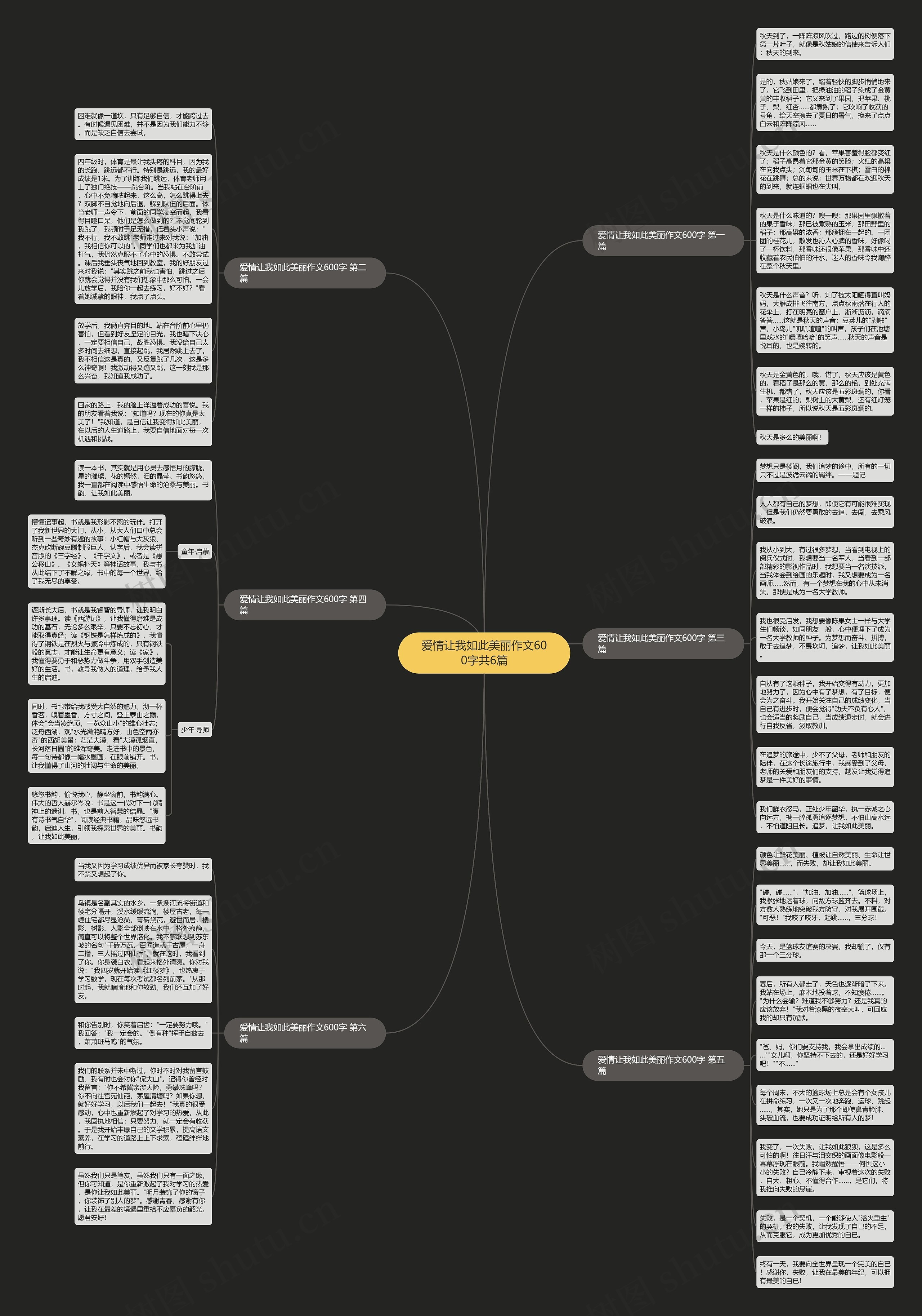 爱情让我如此美丽作文600字共6篇