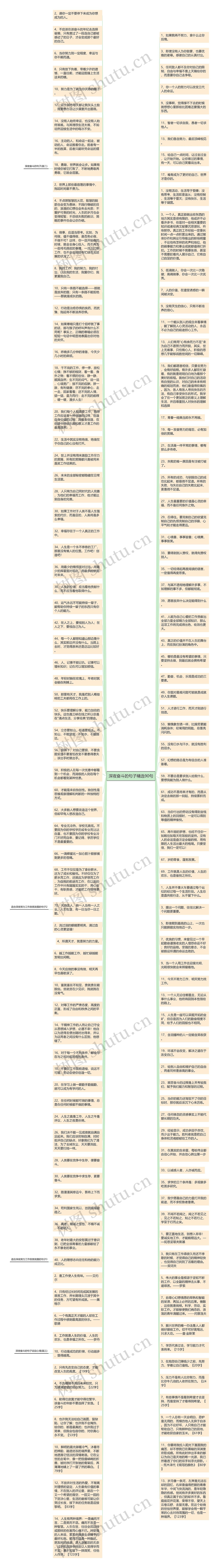 深夜奋斗的句子精选90句思维导图