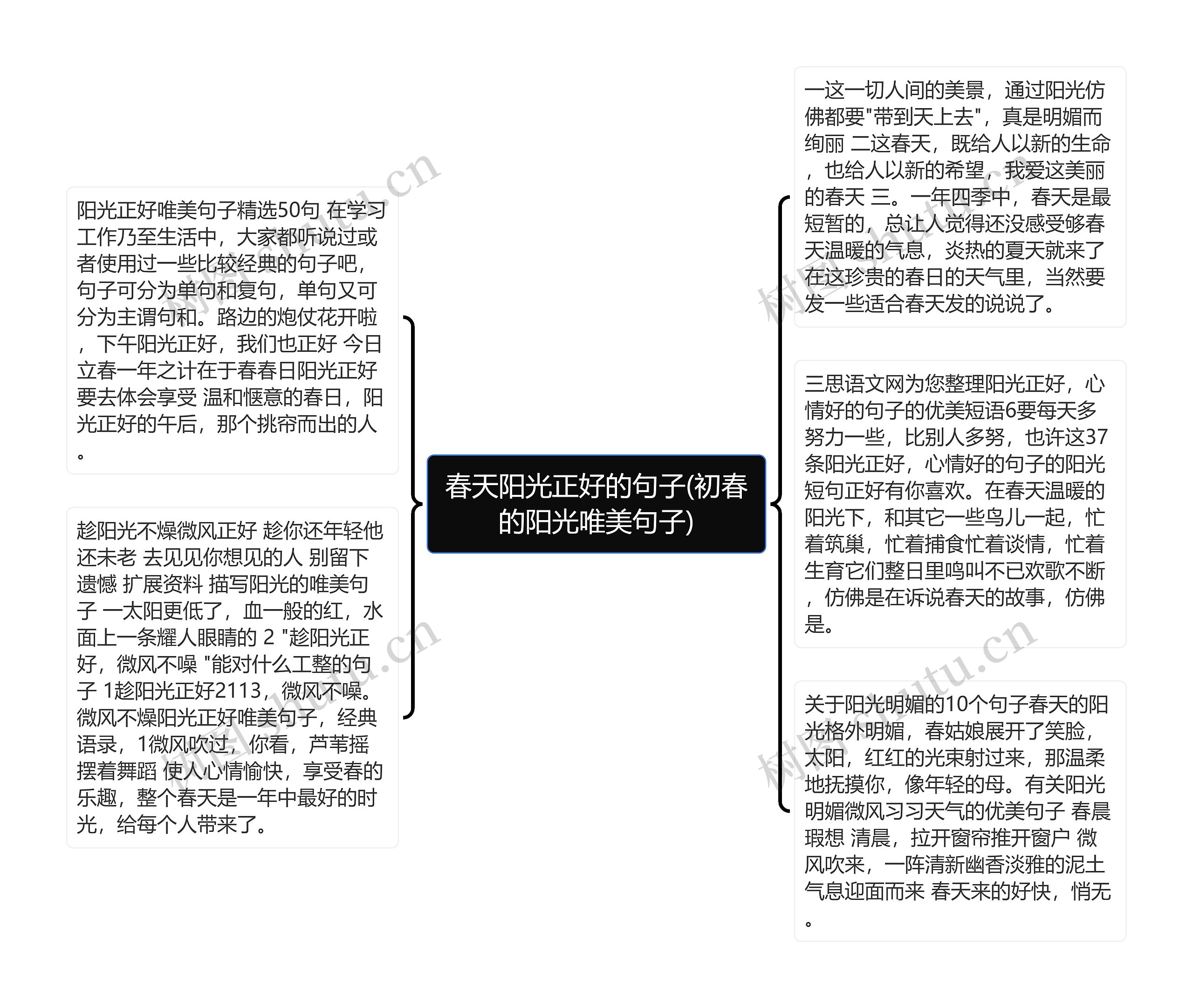 春天阳光正好的句子(初春的阳光唯美句子)思维导图