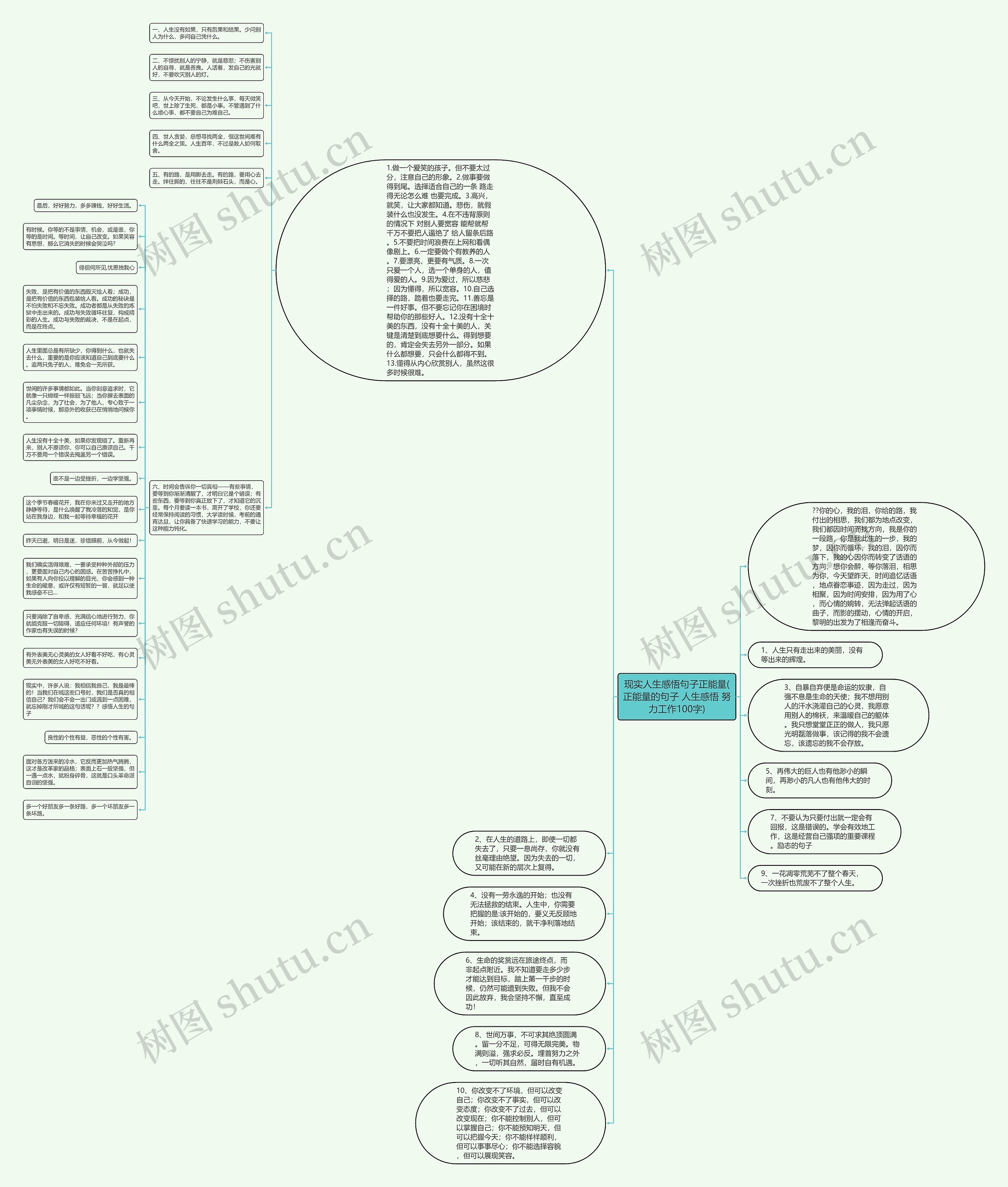 现实人生感悟句子正能量(正能量的句子 人生感悟 努力工作100字)思维导图