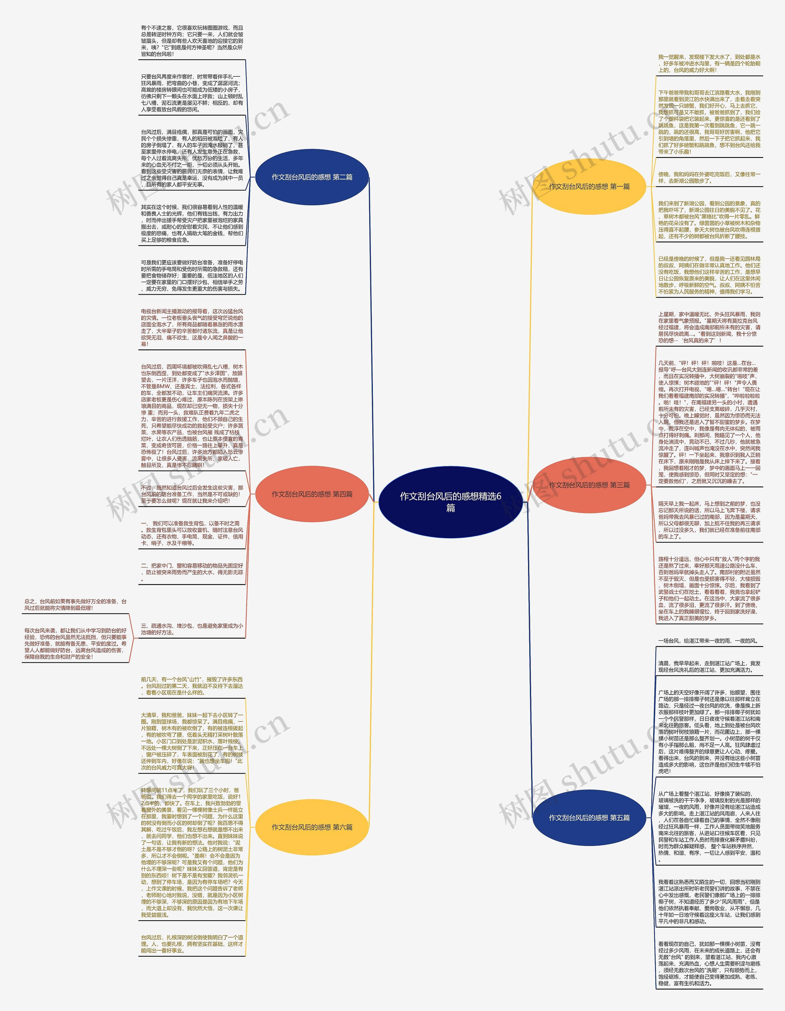 作文刮台风后的感想精选6篇思维导图
