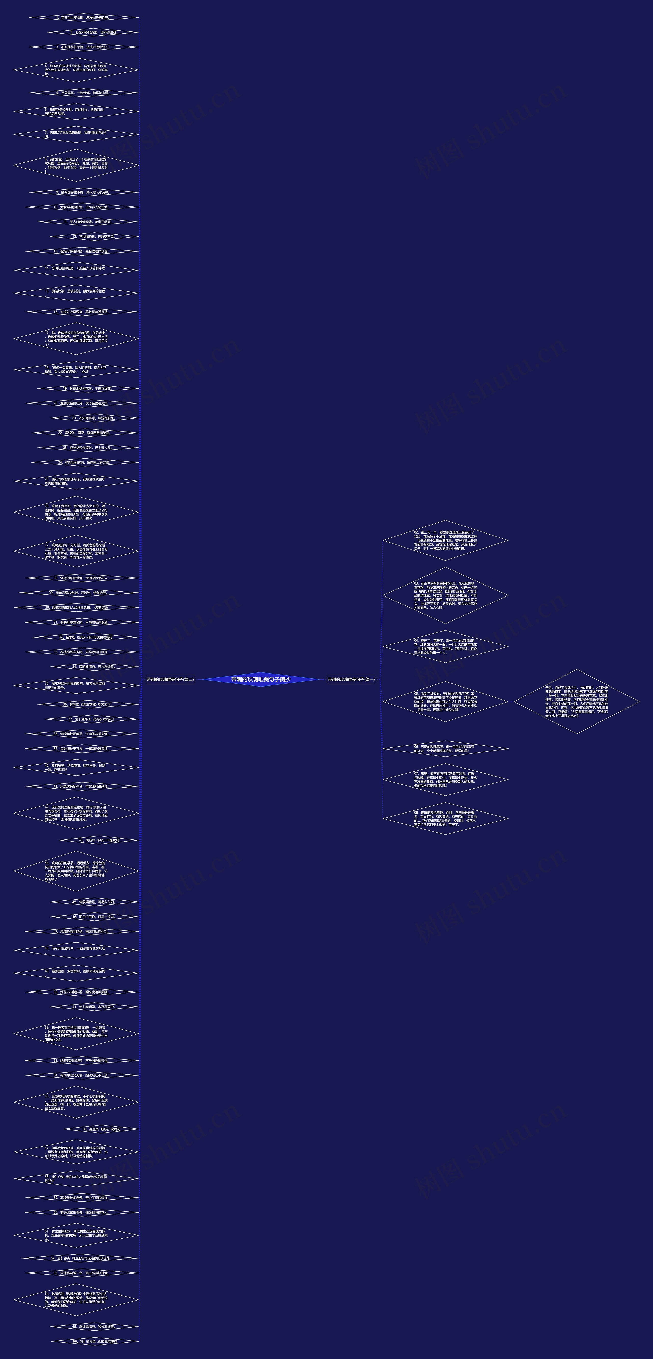 带刺的玫瑰唯美句子摘抄思维导图