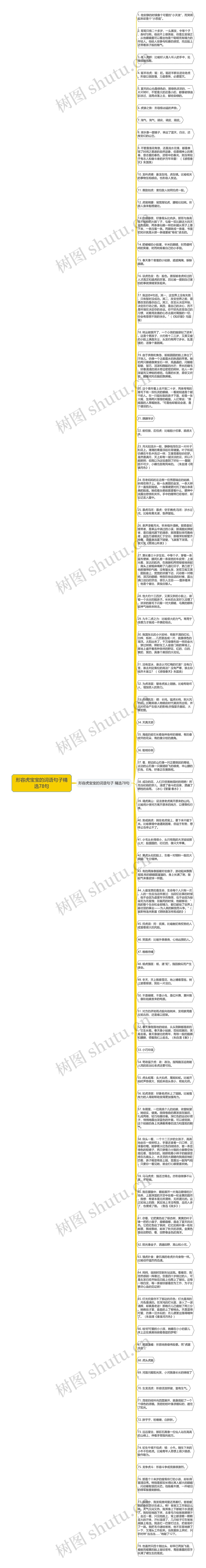 形容虎宝宝的词语句子精选78句思维导图