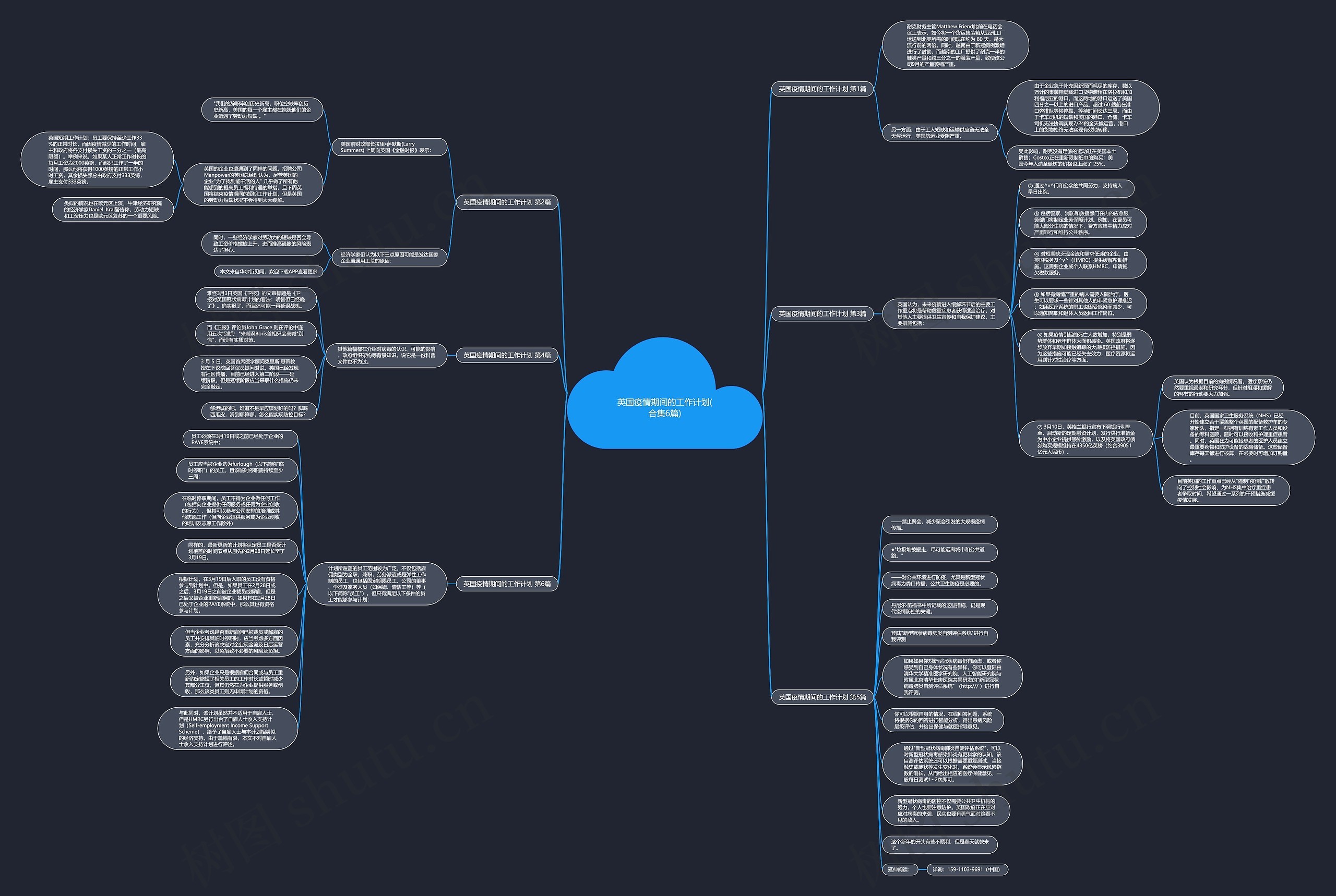 英国疫情期间的工作计划(合集6篇)思维导图