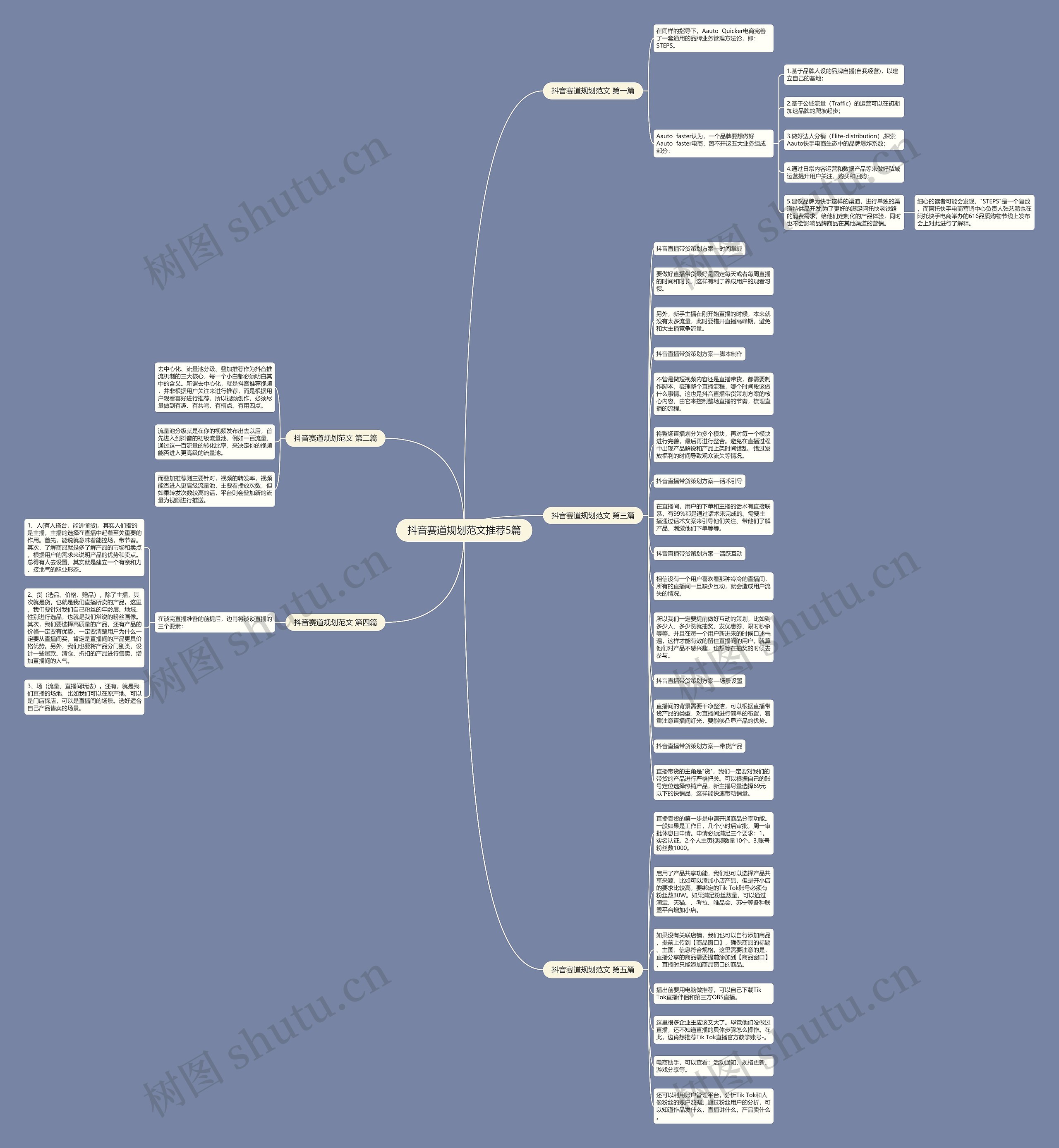 抖音赛道规划范文推荐5篇思维导图