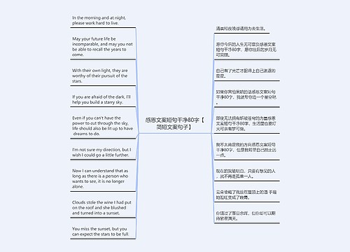 感恩文案短句干净80字【简短文案句子】