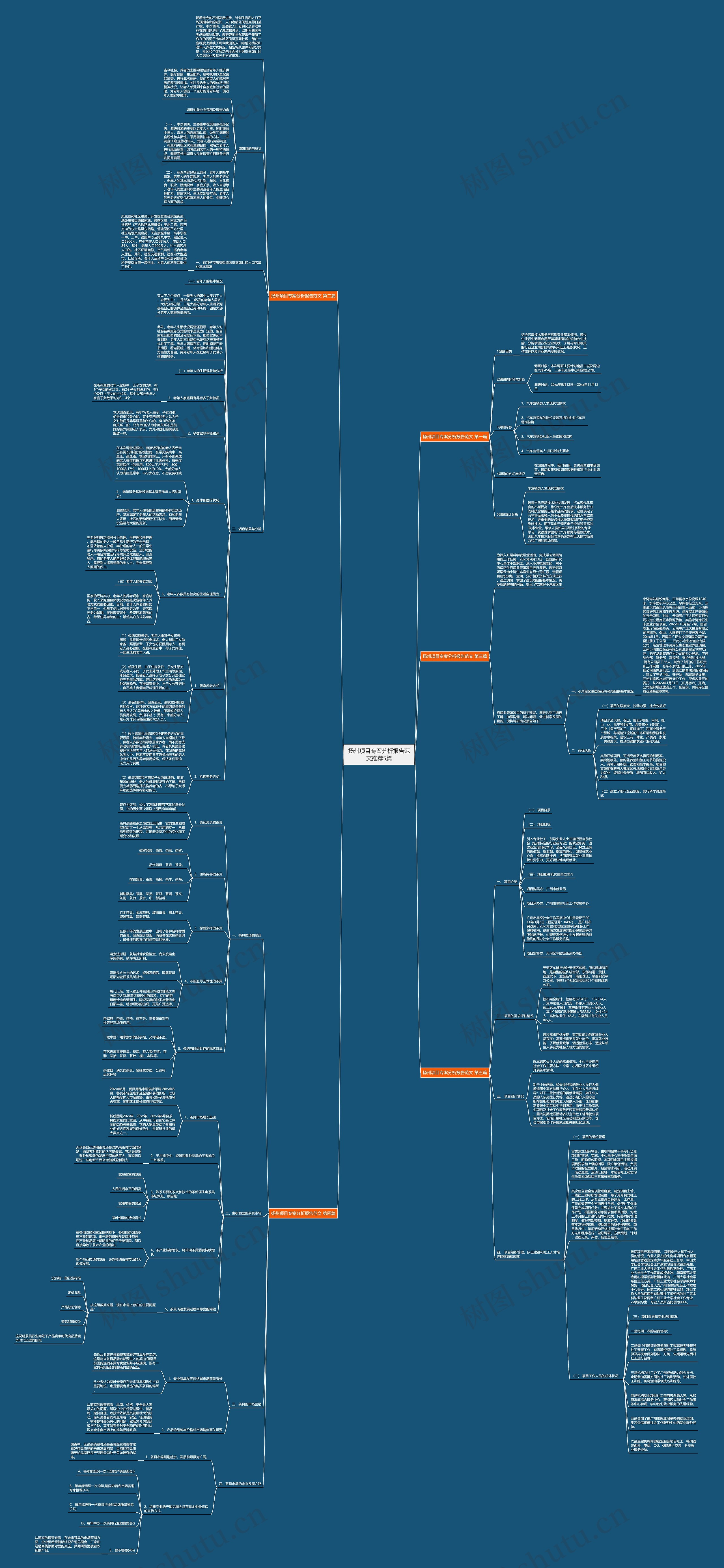 扬州项目专案分析报告范文推荐5篇思维导图