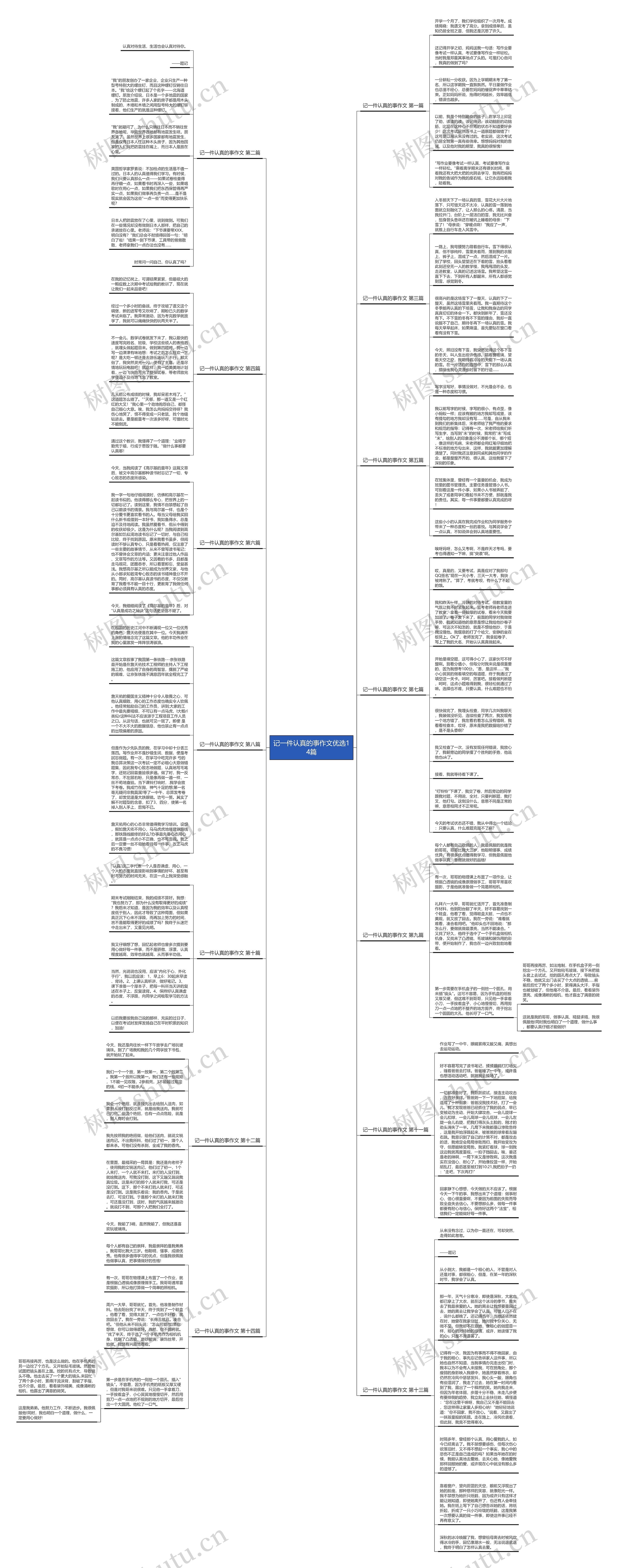 记一件认真的事作文优选14篇思维导图