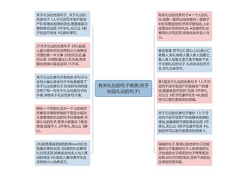 有关礼仪的句子唯美(关于校园礼仪的句子)