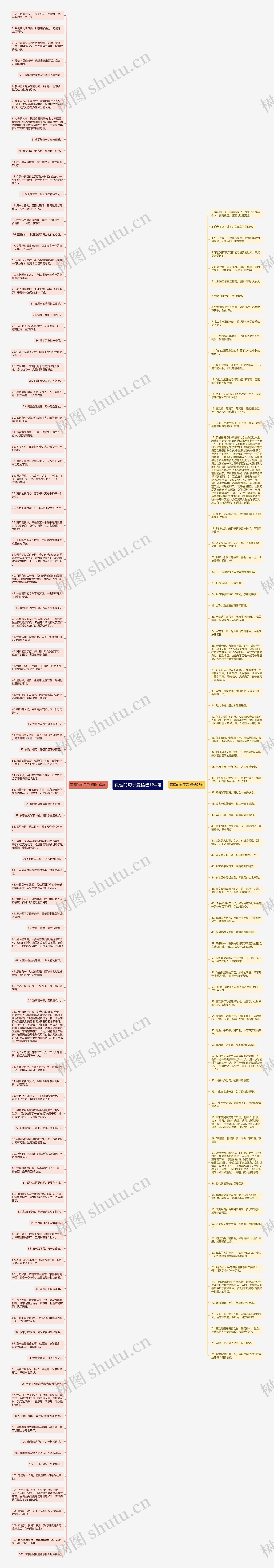 真理的句子爱精选184句思维导图