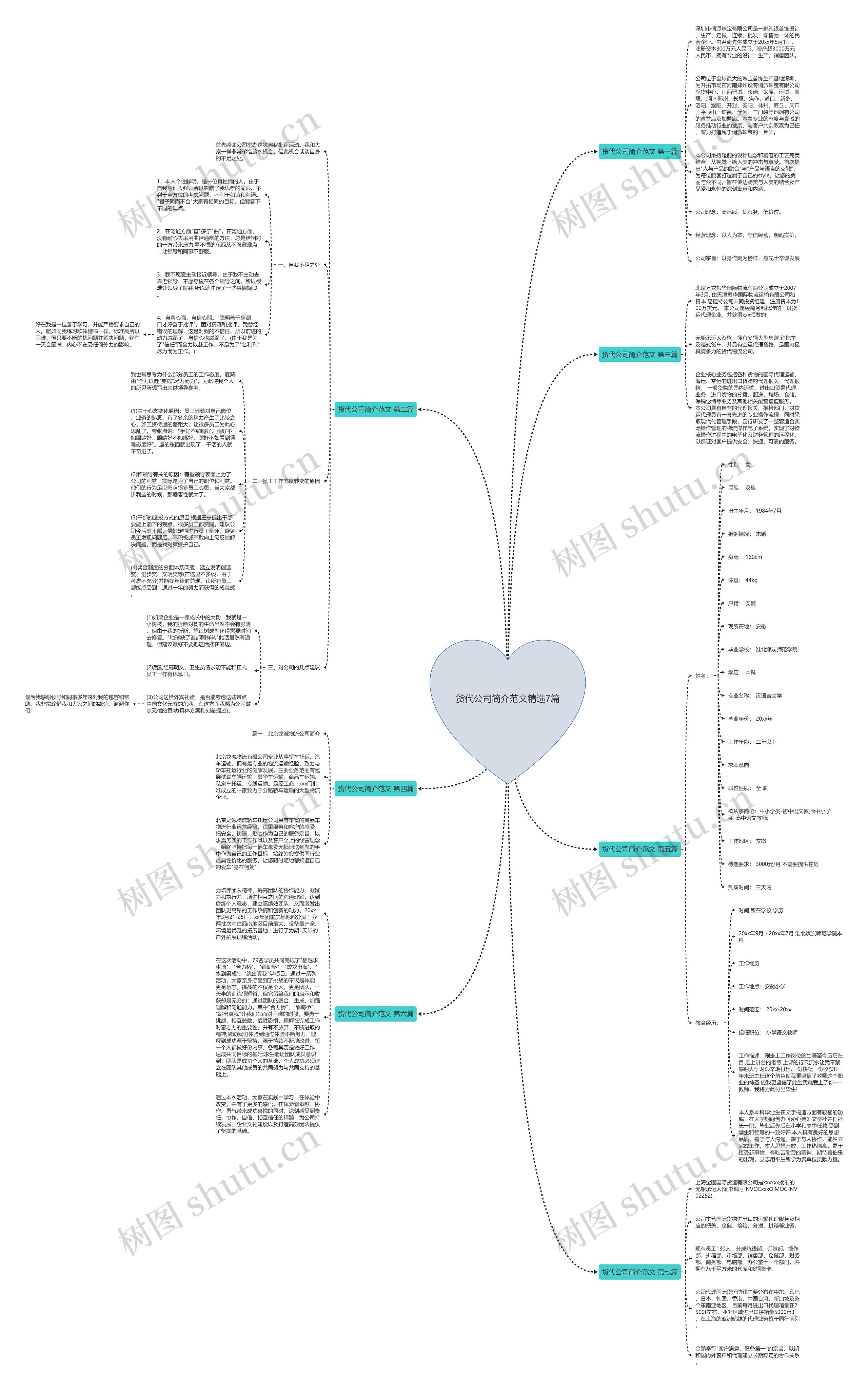 货代公司简介范文精选7篇思维导图