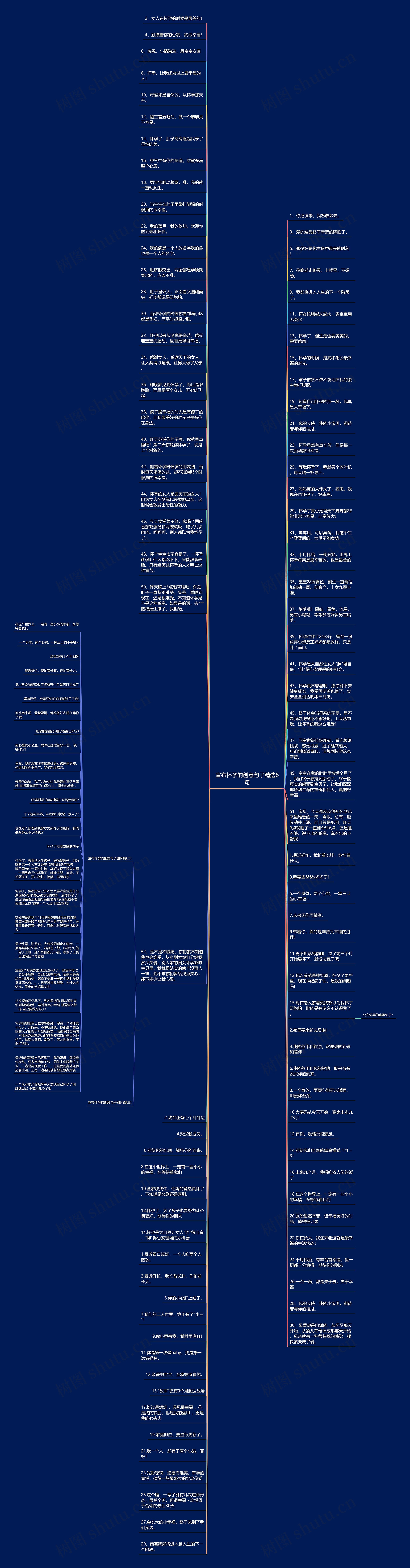 宣布怀孕的创意句子精选8句思维导图