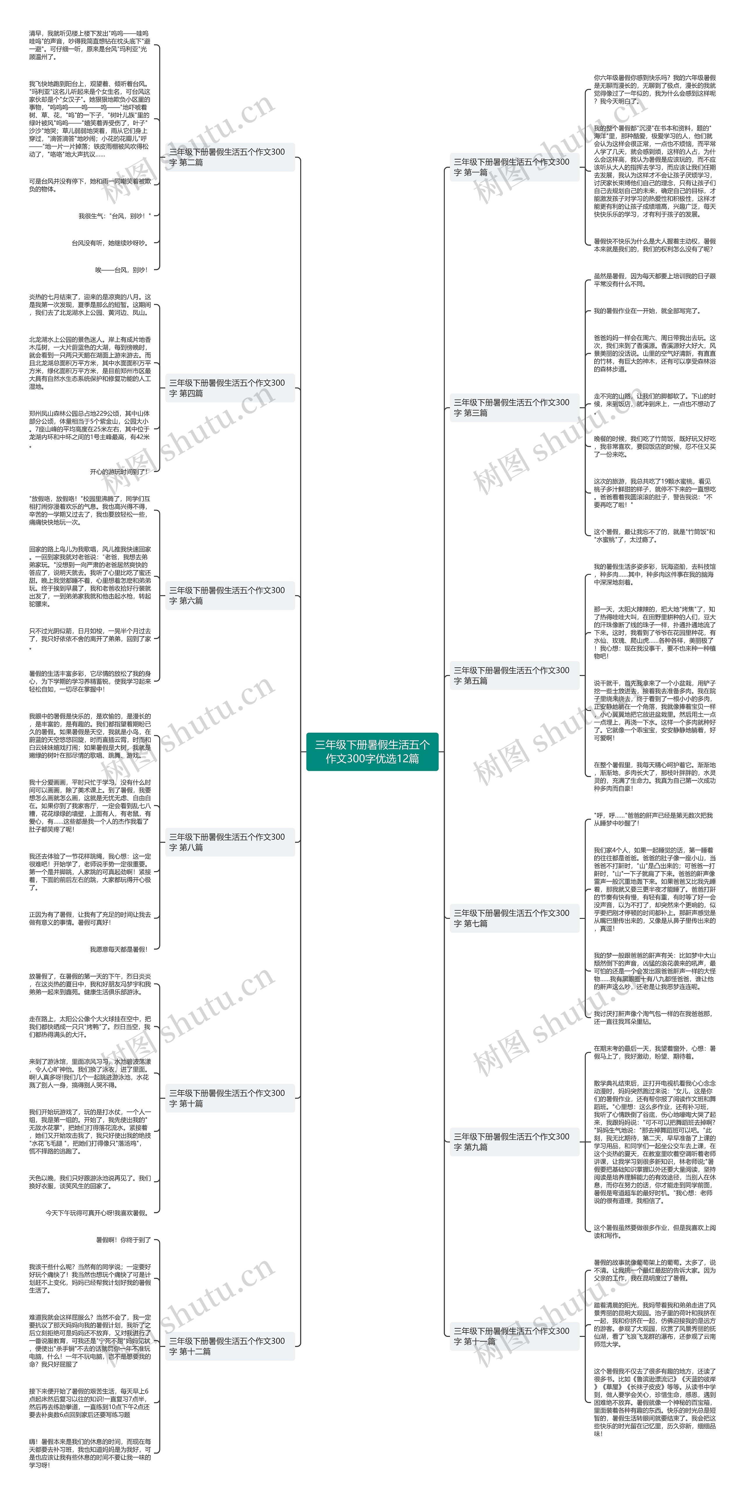 三年级下册暑假生活五个作文300字优选12篇 三年级下册暑假生活五个作文300字优选12篇