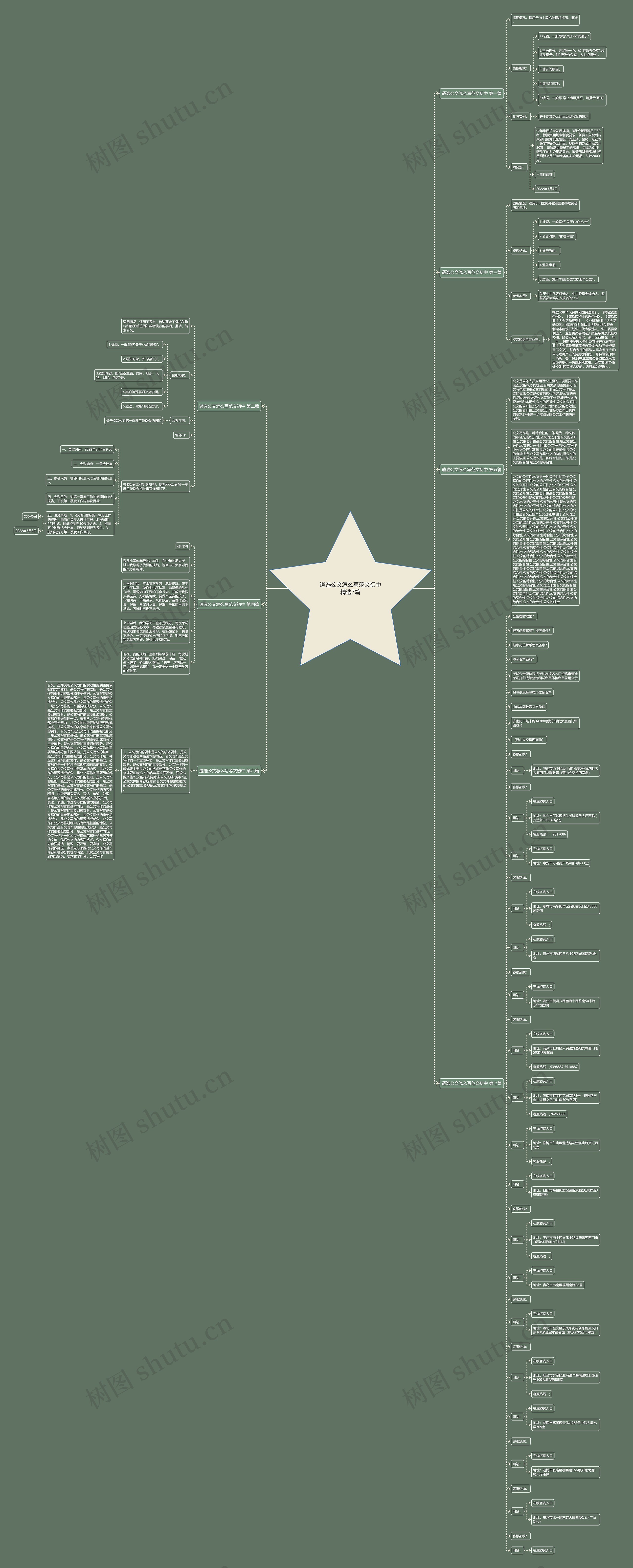 遴选公文怎么写范文初中精选7篇思维导图