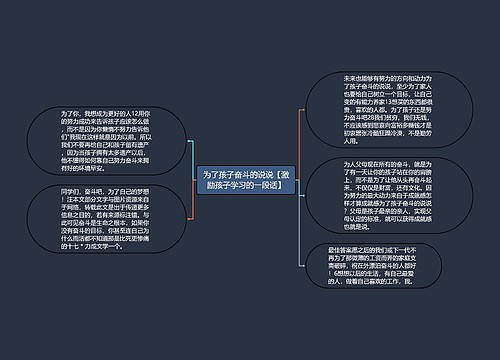 为了孩子奋斗的说说【激励孩子学习的一段话】