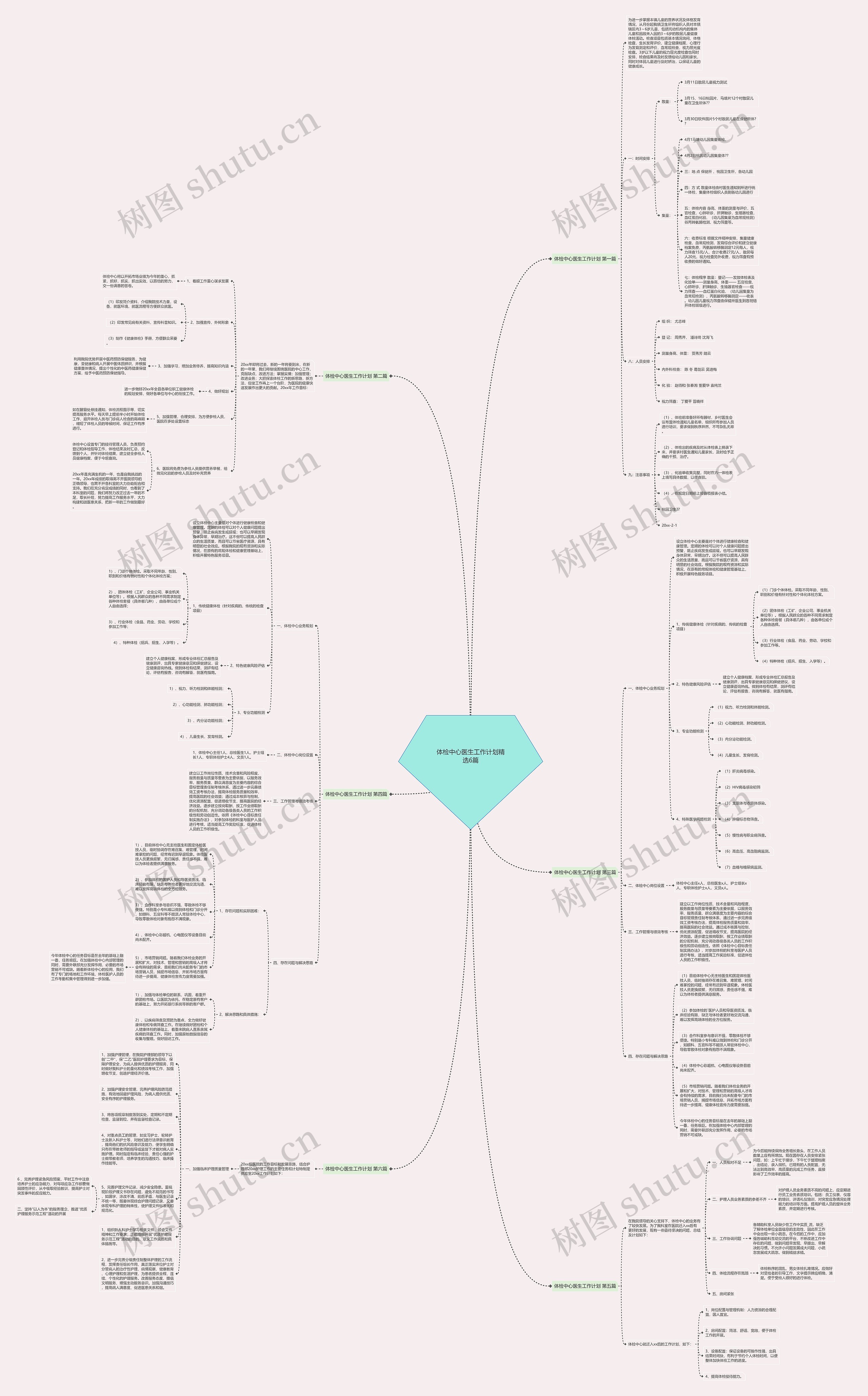 体检中心医生工作计划精选6篇思维导图