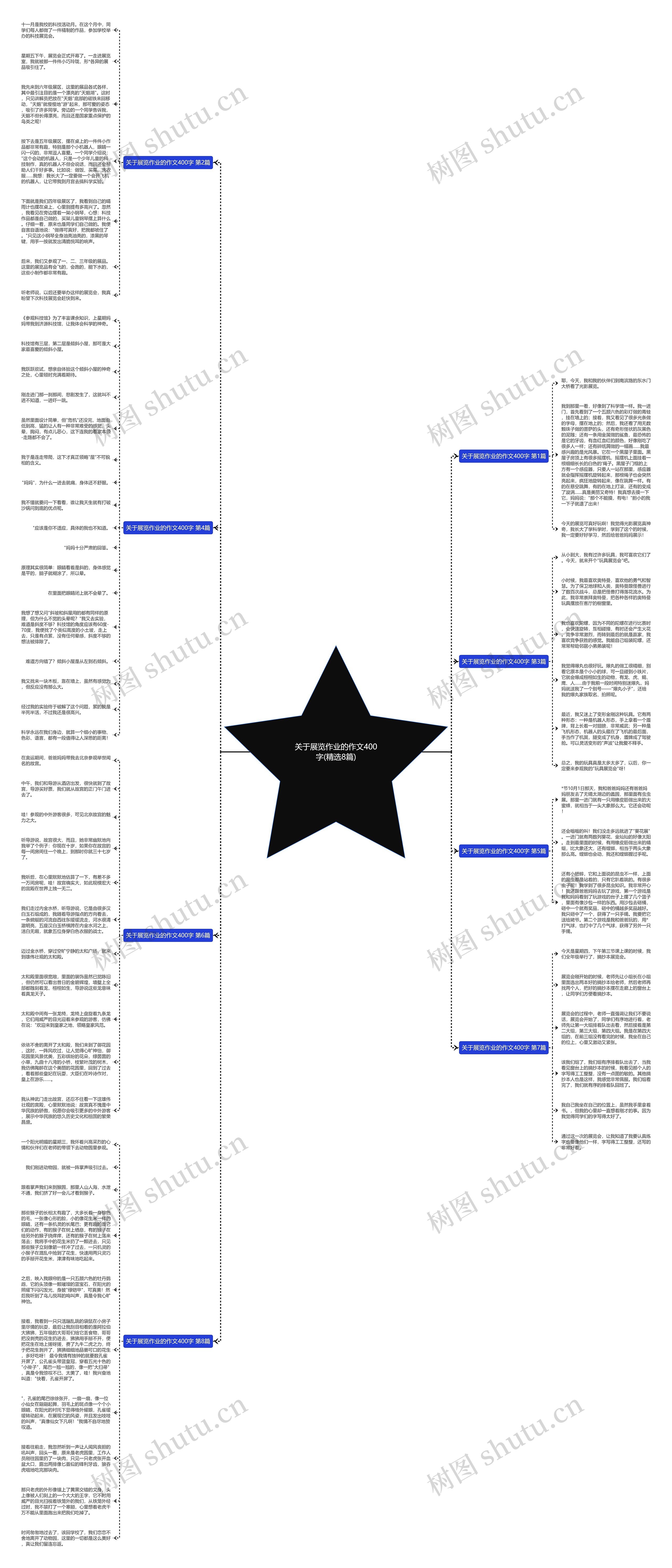 关于展览作业的作文400字(精选8篇)思维导图