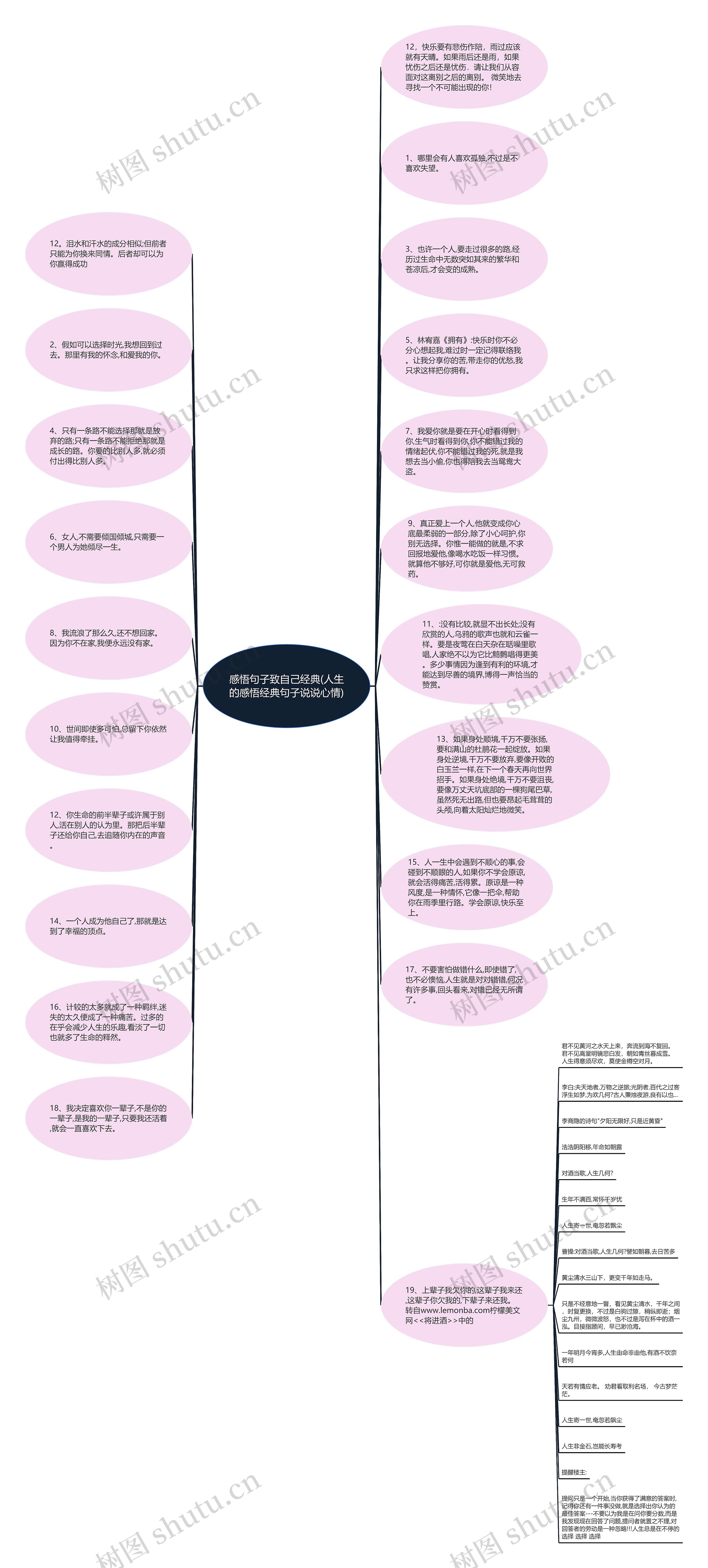 感悟句子致自己经典(人生的感悟经典句子说说心情)