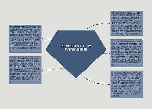 关于情人的唯美句子(一段简短而深情的告白)