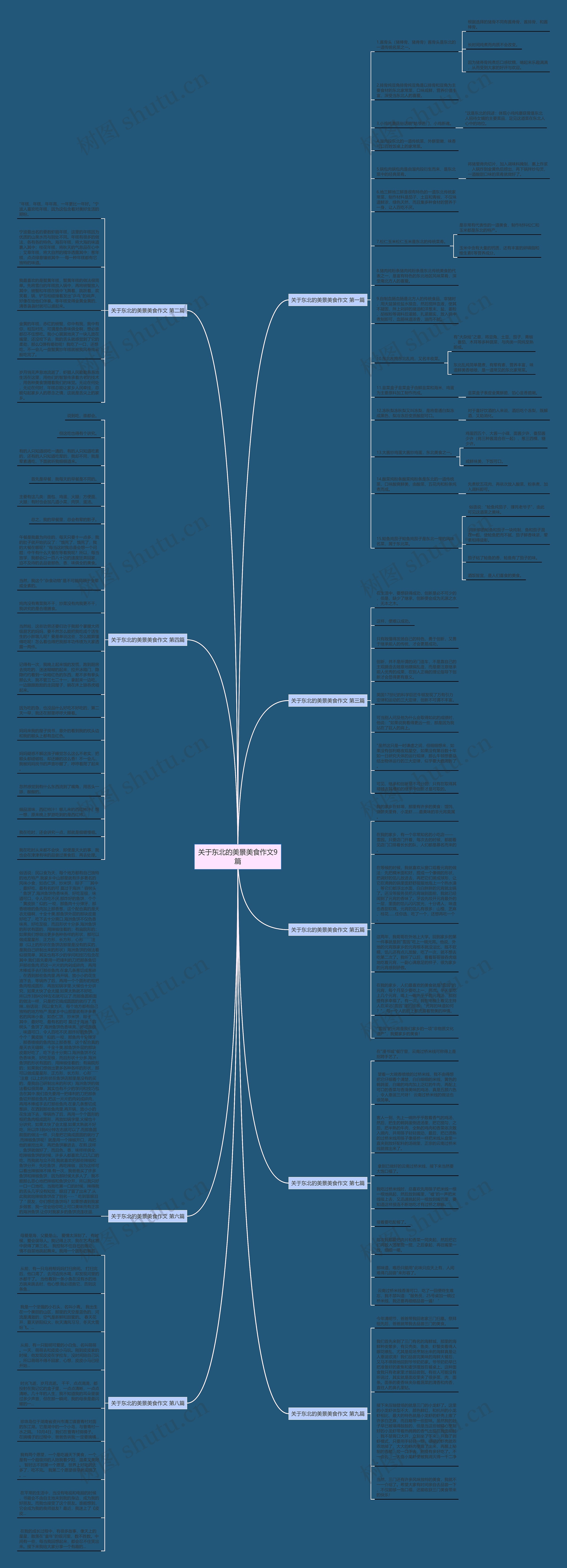 关于东北的美景美食作文9篇思维导图