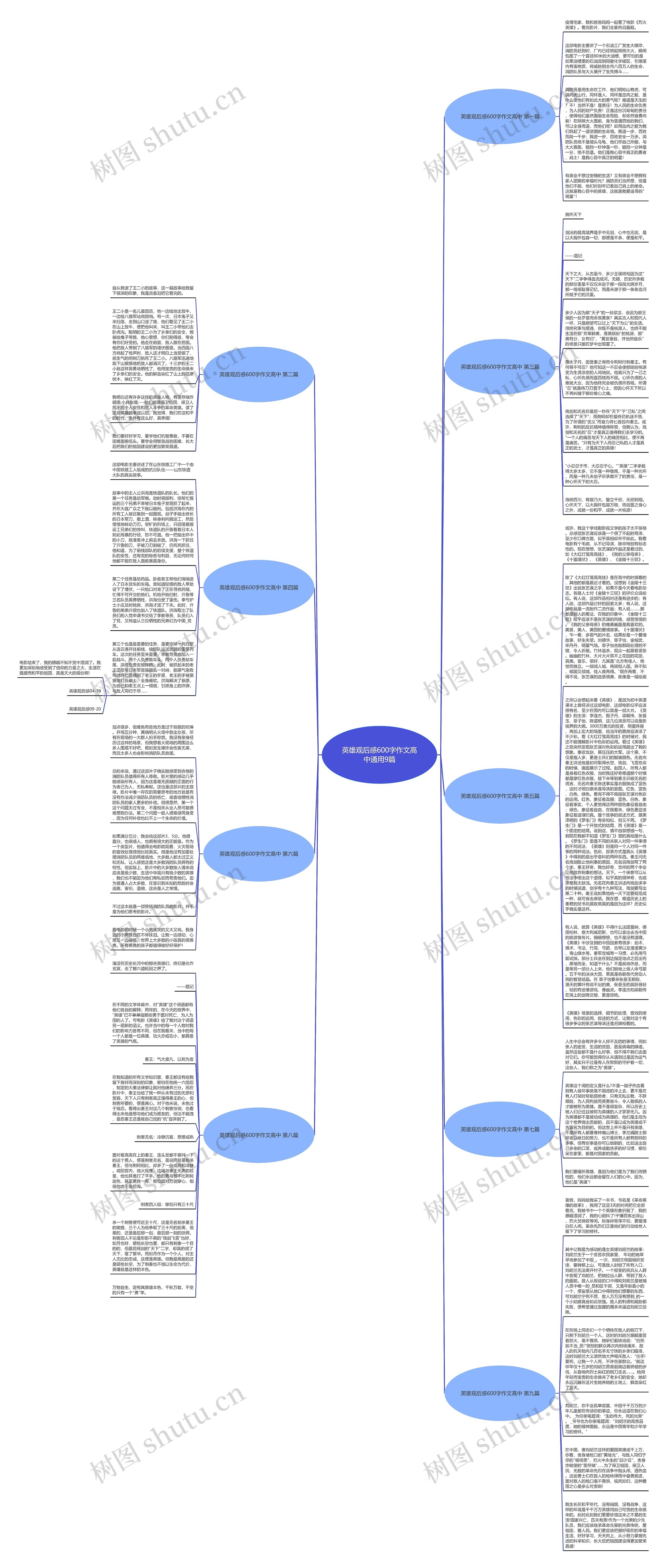 英雄观后感600字作文高中通用9篇思维导图
