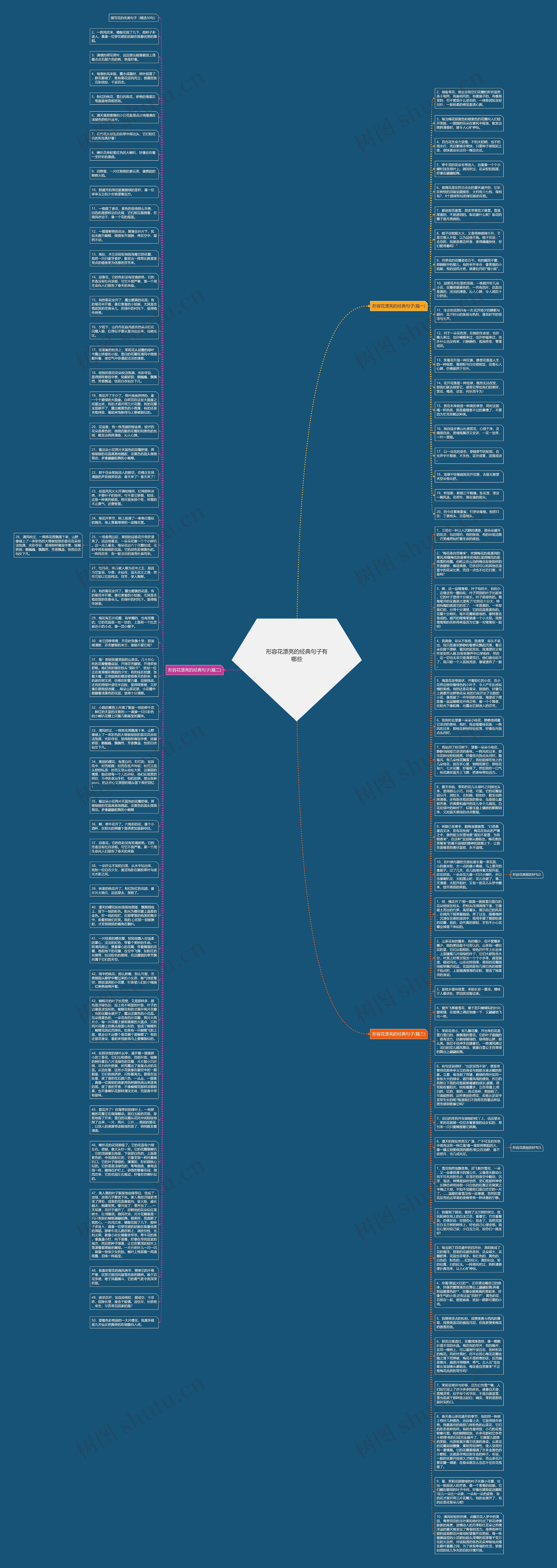 形容花漂亮的经典句子有哪些思维导图
