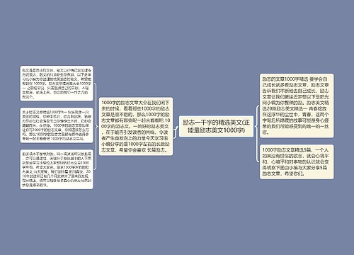 励志一千字的精选美文(正能量励志美文1000字)