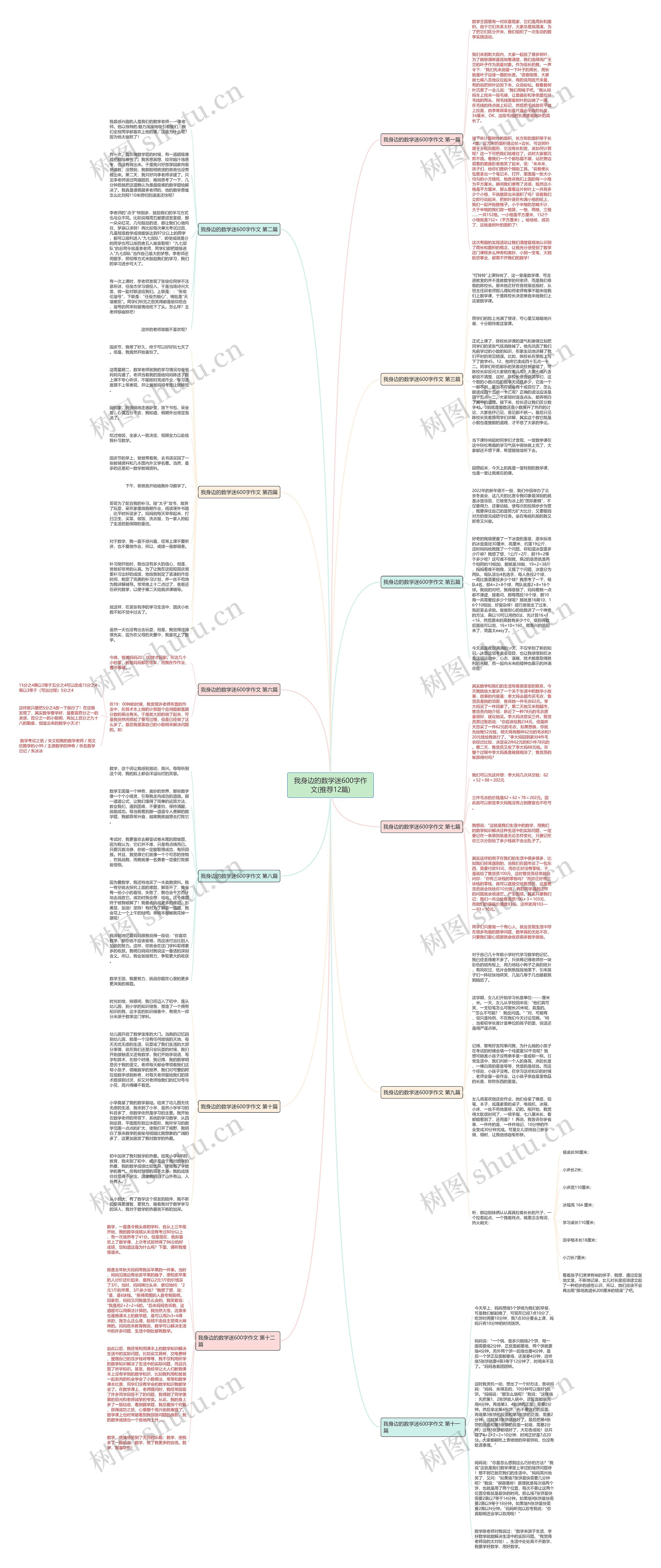 我身边的数学迷600字作文(推荐12篇)