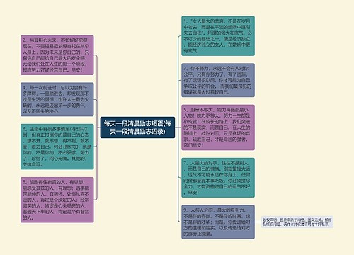 每天一段清晨励志短语(每天一段清晨励志语录)