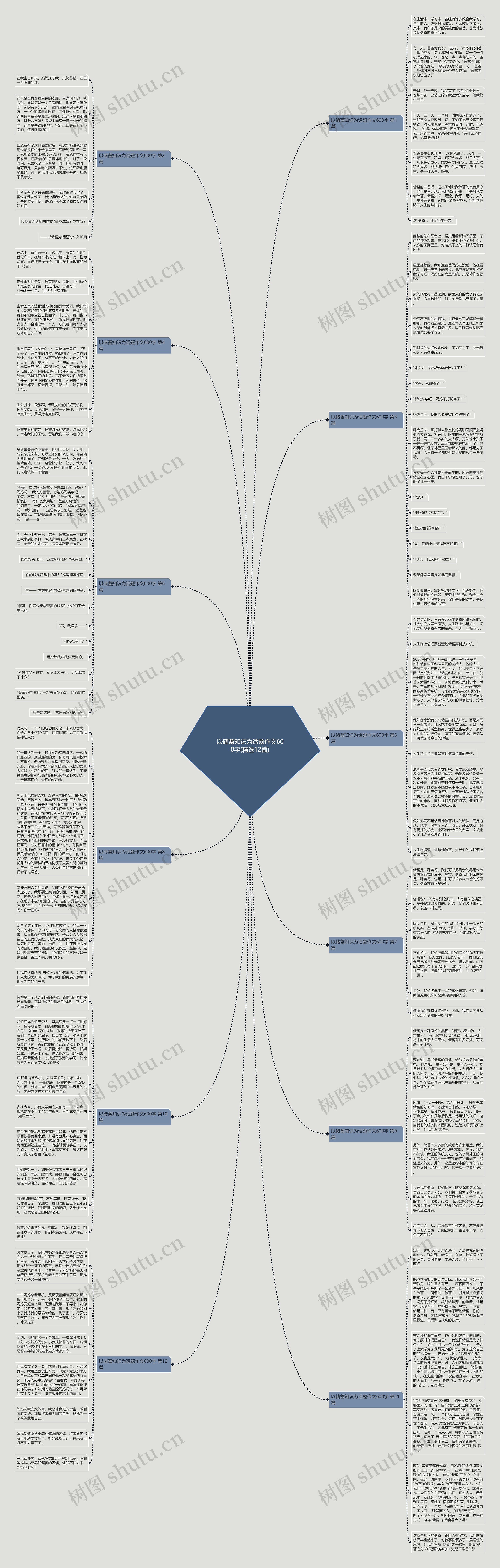 以储蓄知识为话题作文600字(精选12篇)思维导图