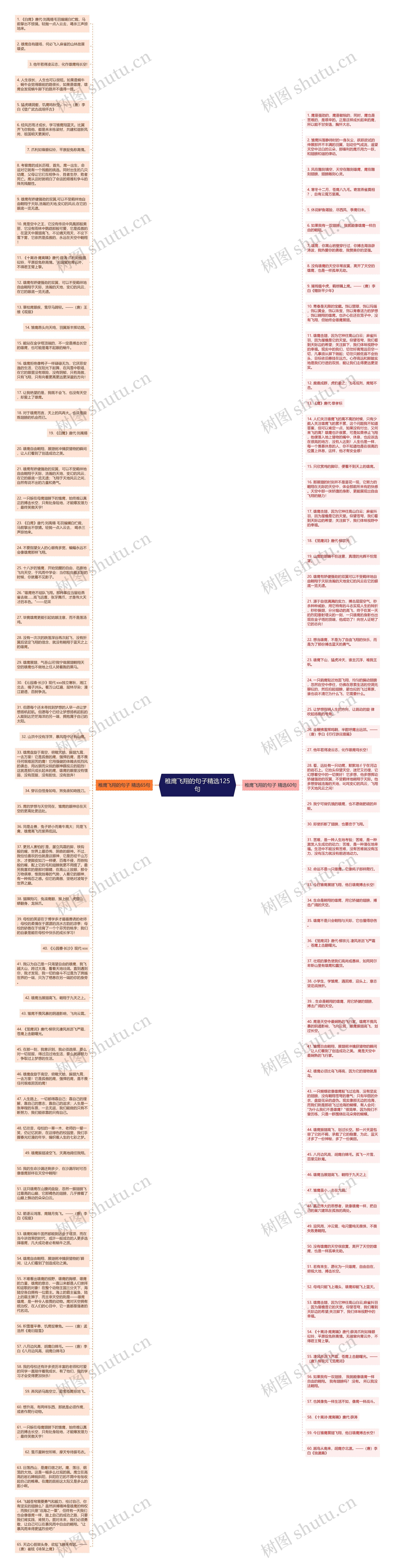 稚鹰飞翔的句子精选125句思维导图