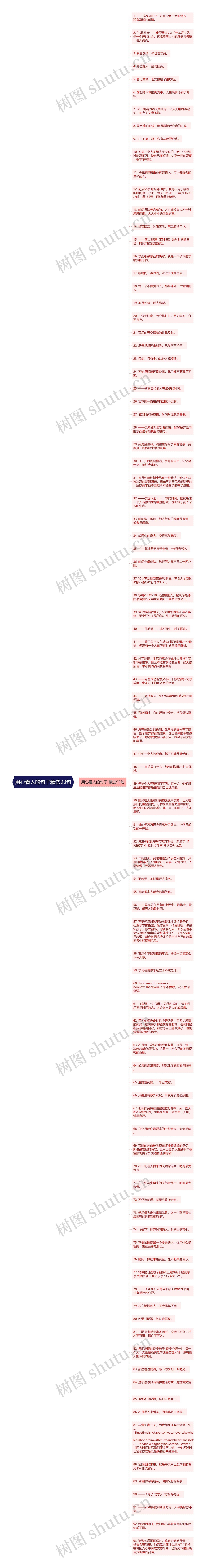 用心看人的句子精选93句思维导图