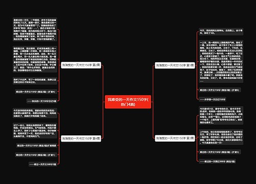 我难受的一天作文150字(热门4篇)