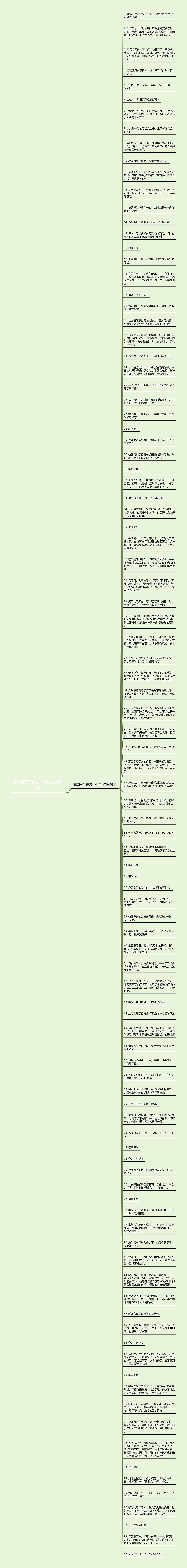 描写洁白牙齿的句子精选99句思维导图
