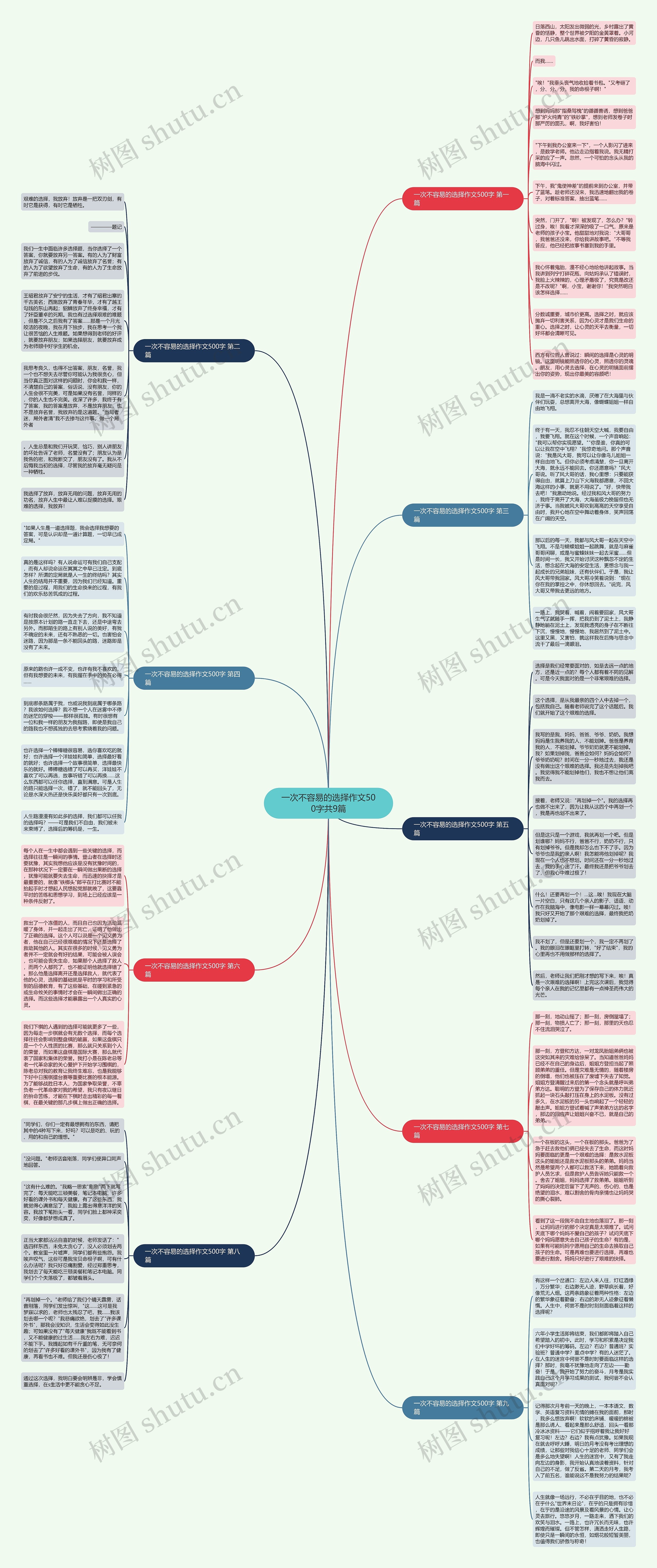 一次不容易的选择作文500字共9篇