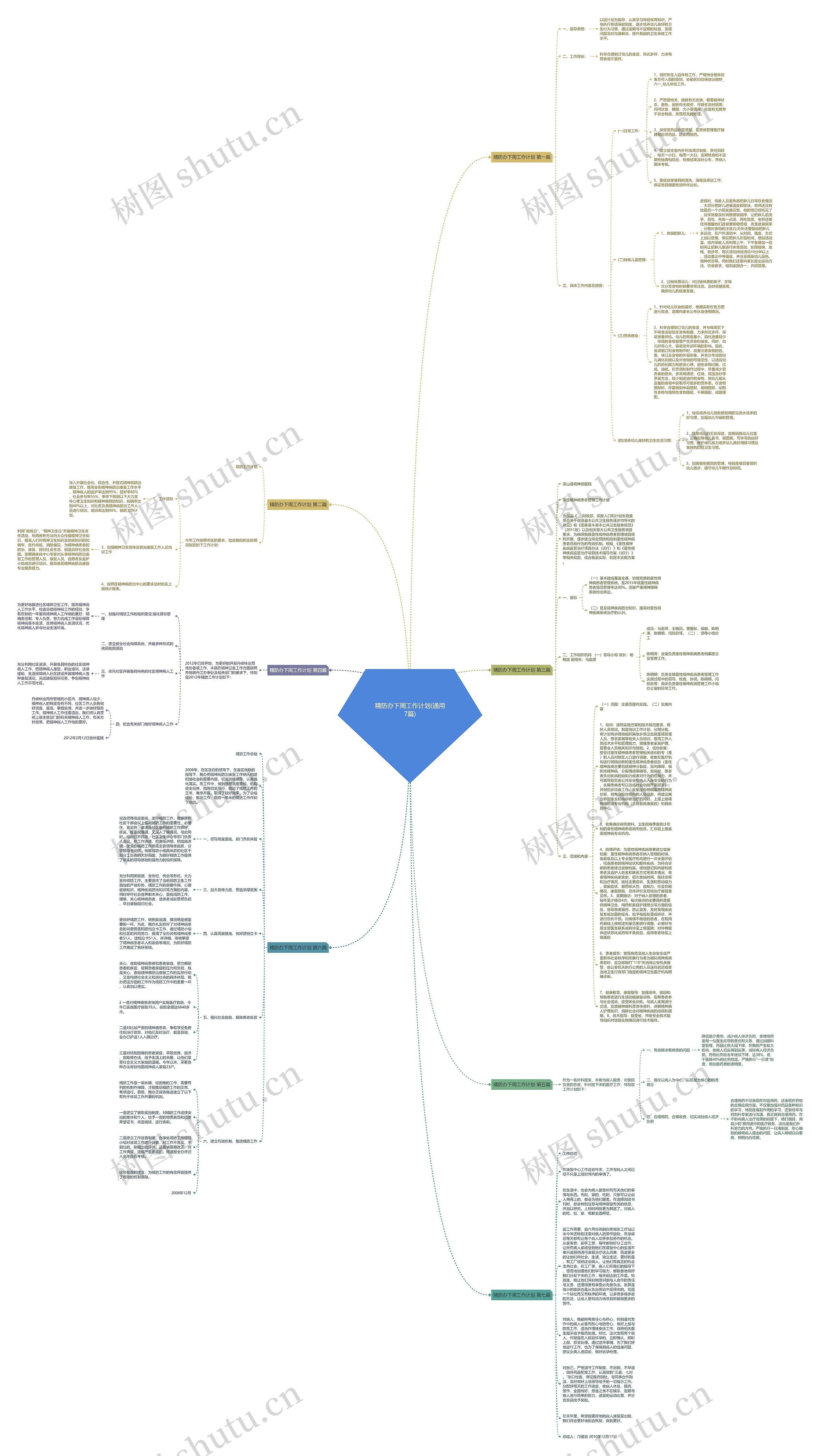 精防办下周工作计划(通用7篇)思维导图