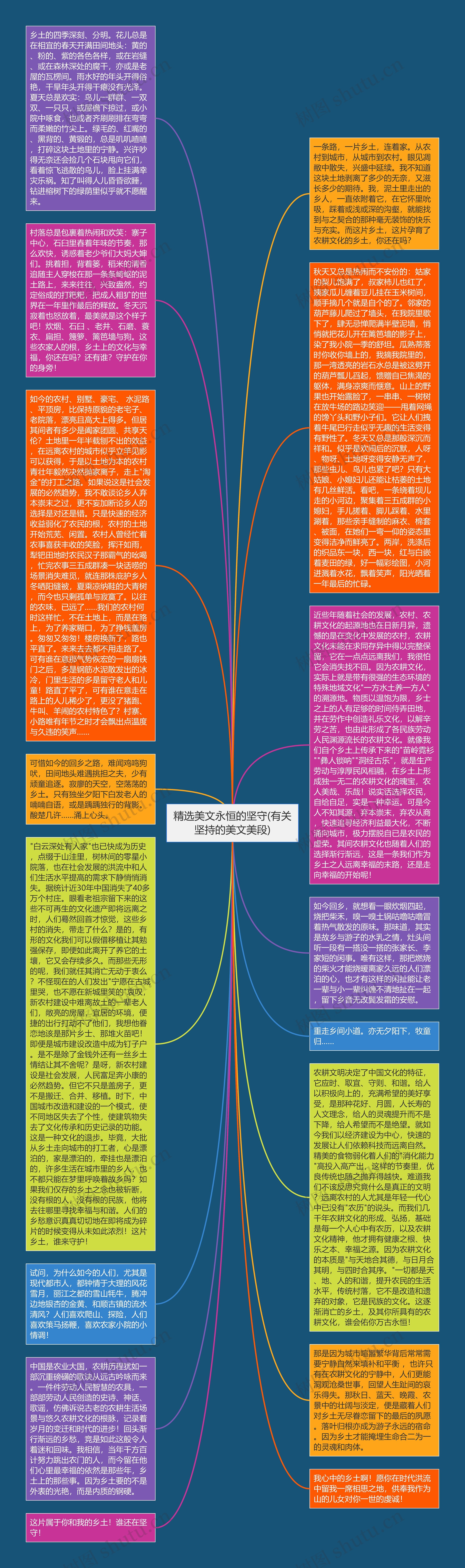 精选美文永恒的坚守(有关坚持的美文美段)思维导图