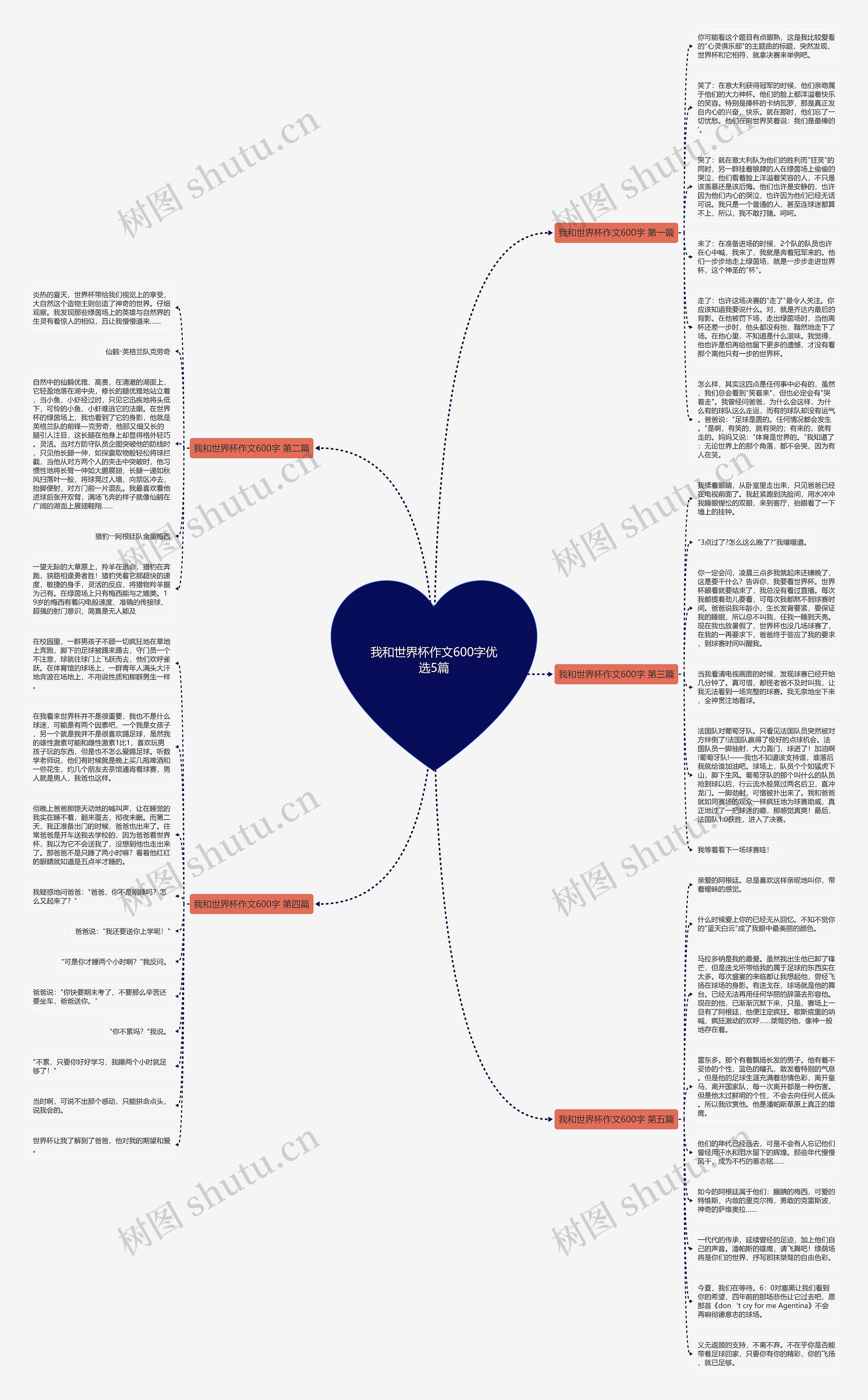 我和世界杯作文600字优选5篇思维导图
