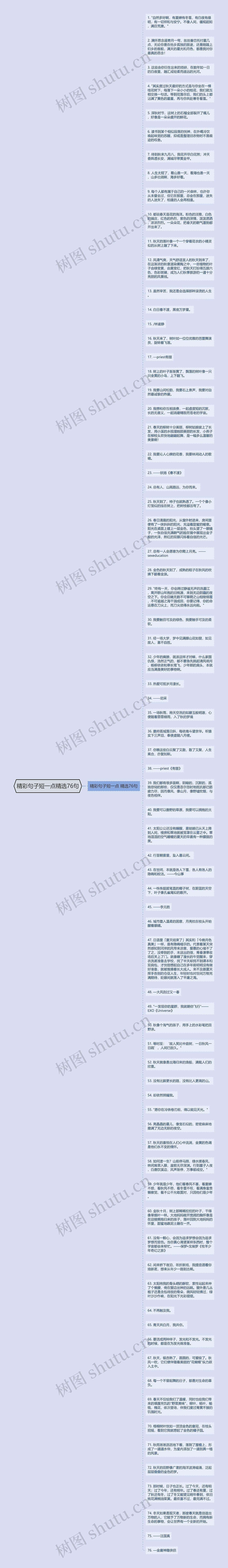 精彩句子短一点精选76句思维导图