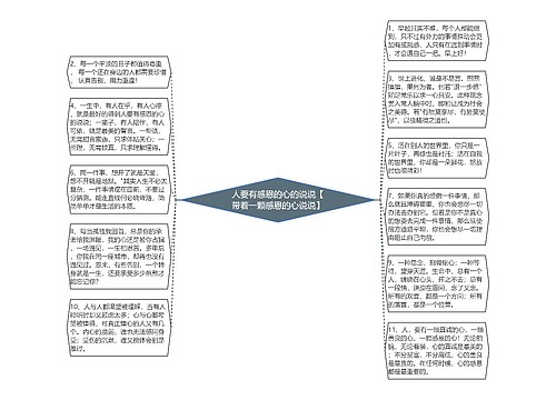 人要有感恩的心的说说【带着一颗感恩的心说说】