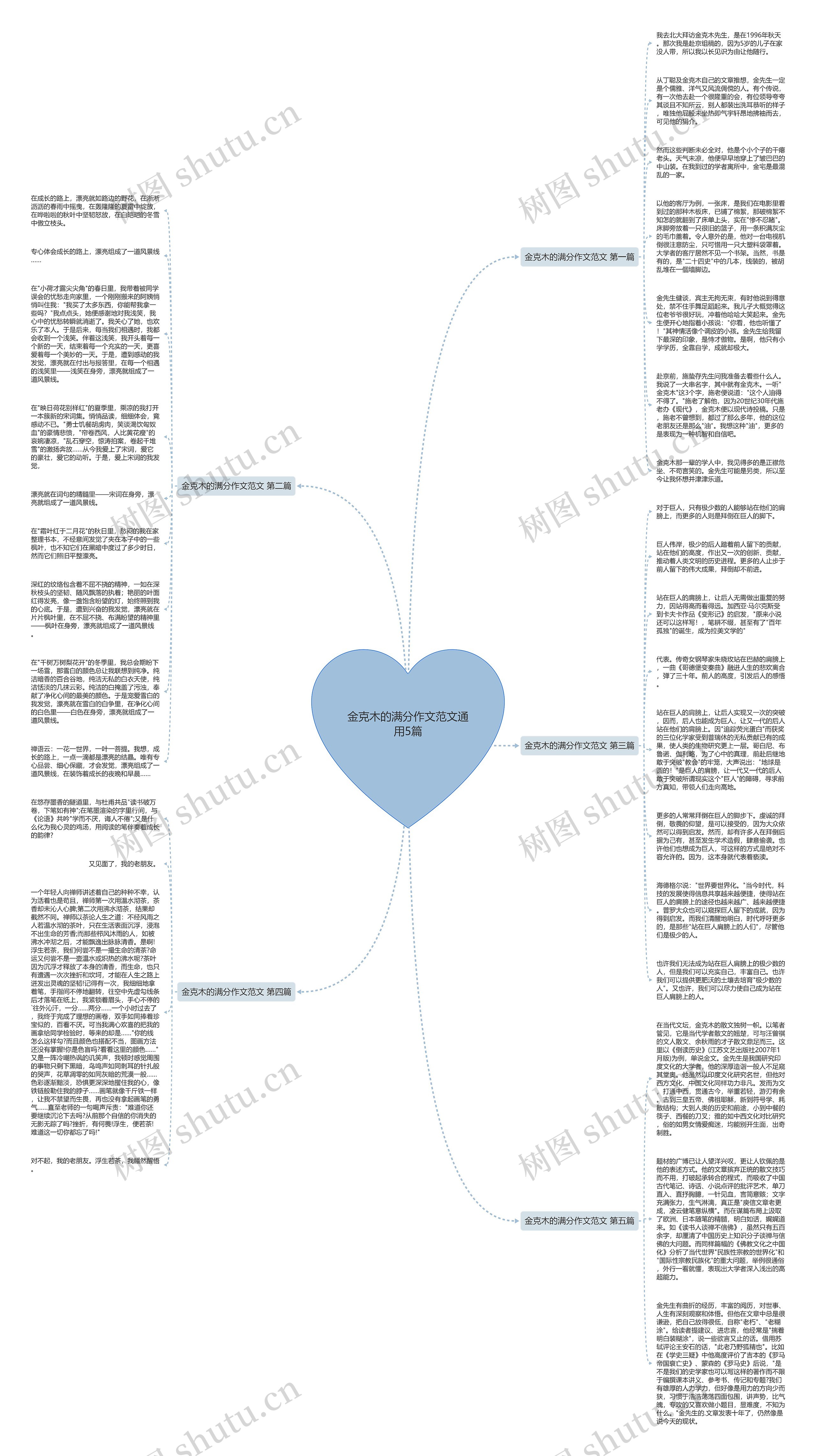 金克木的满分作文范文通用5篇思维导图