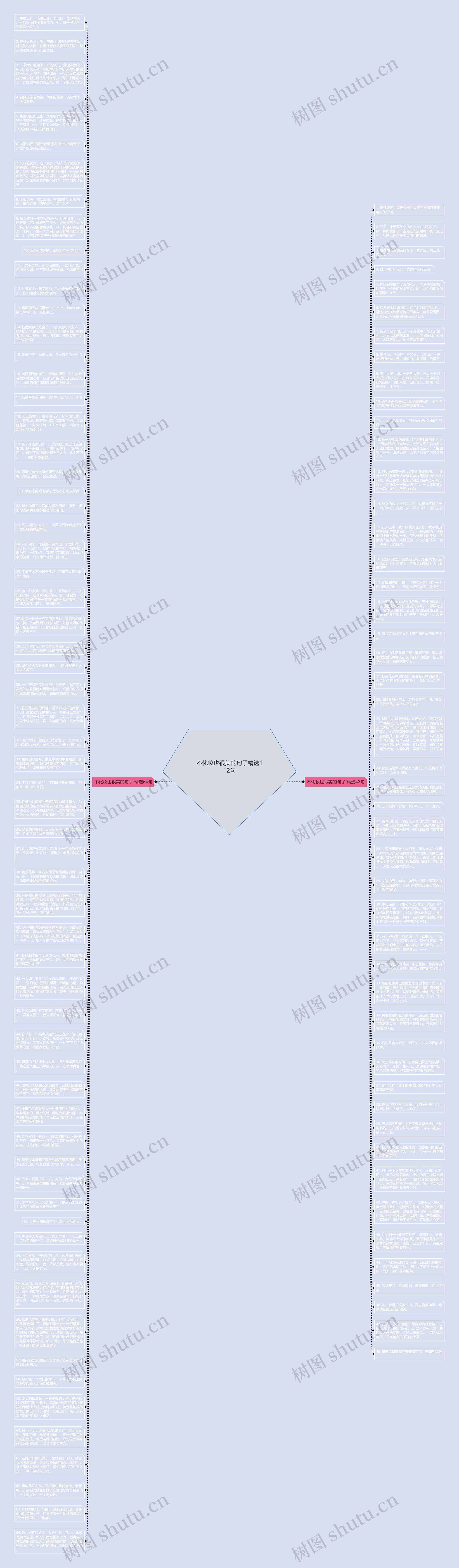 不化妆也很美的句子精选112句思维导图