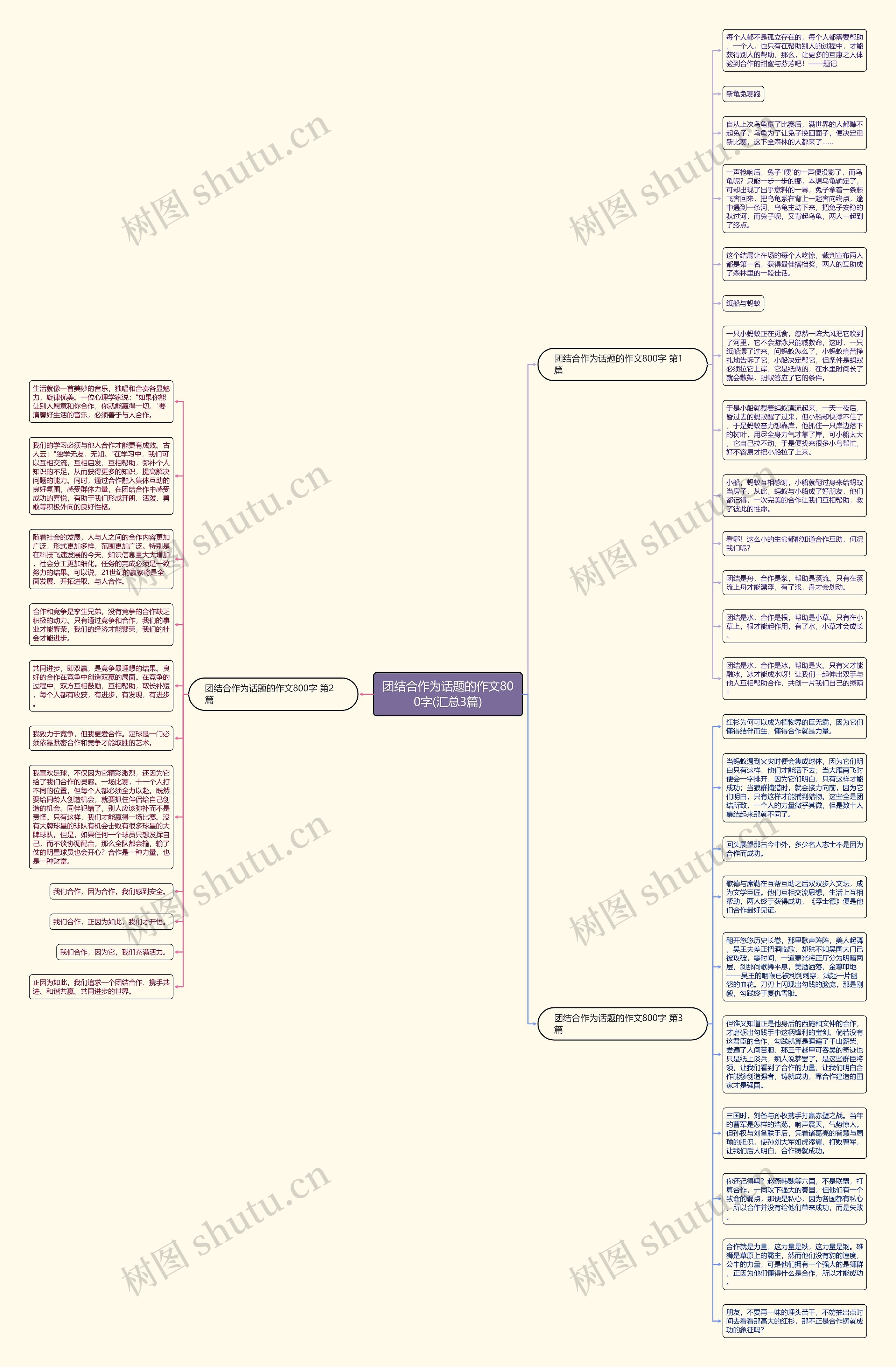 团结合作为话题的作文800字(汇总3篇)思维导图