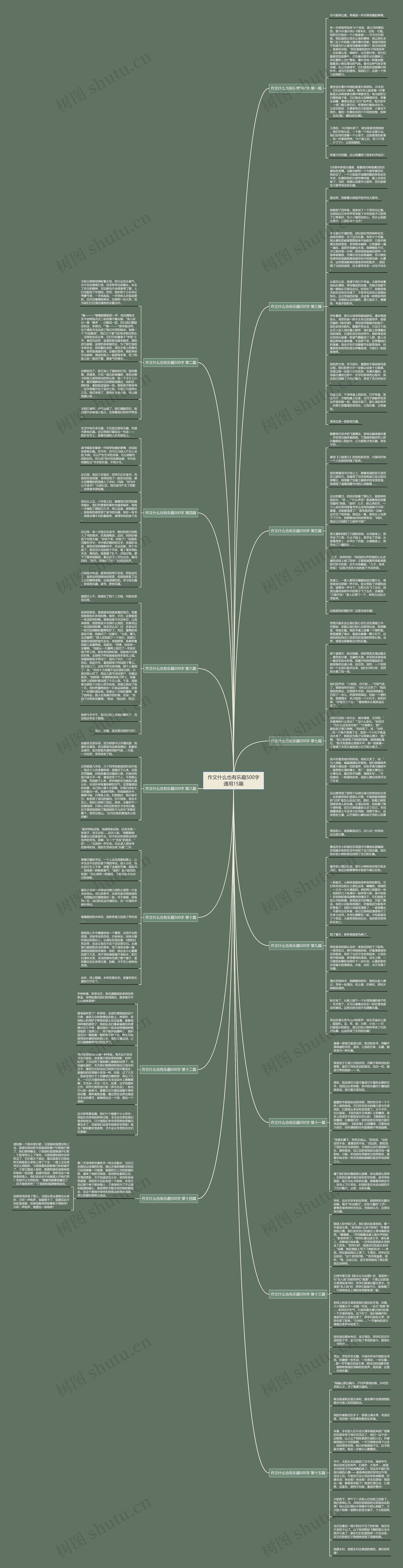 作文什么也有乐趣500字通用15篇思维导图