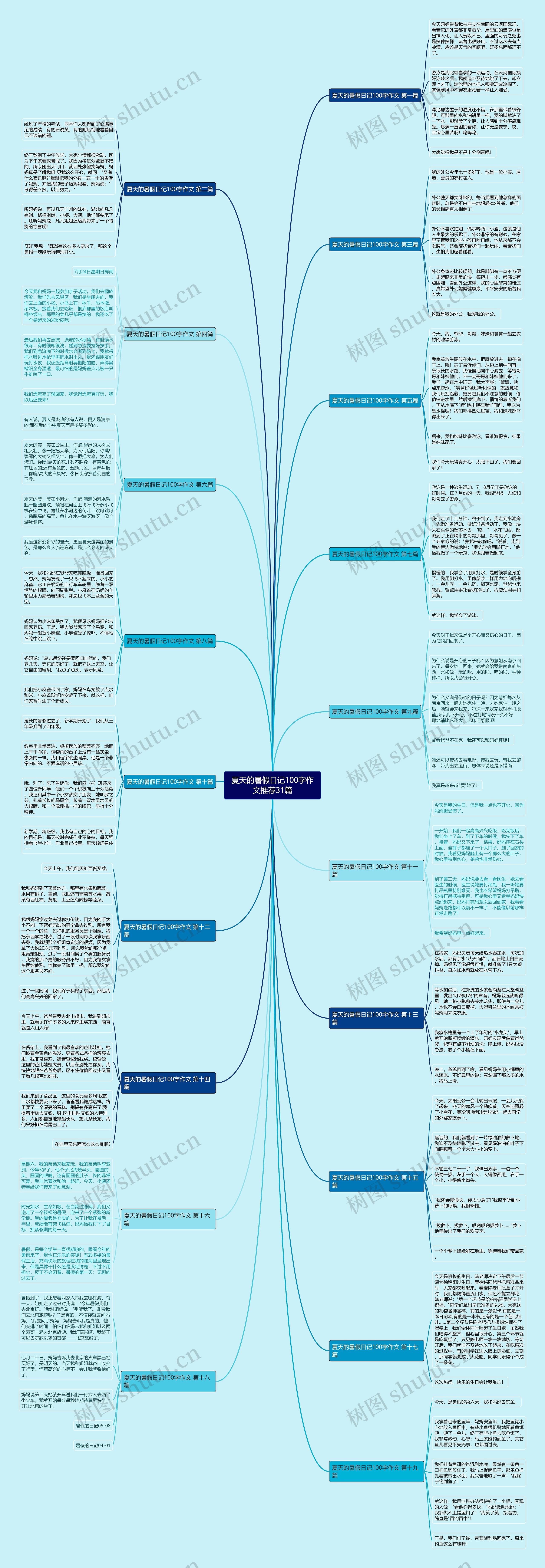 夏天的暑假日记100字作文推荐31篇 夏天的暑假日记100字作文推荐31篇