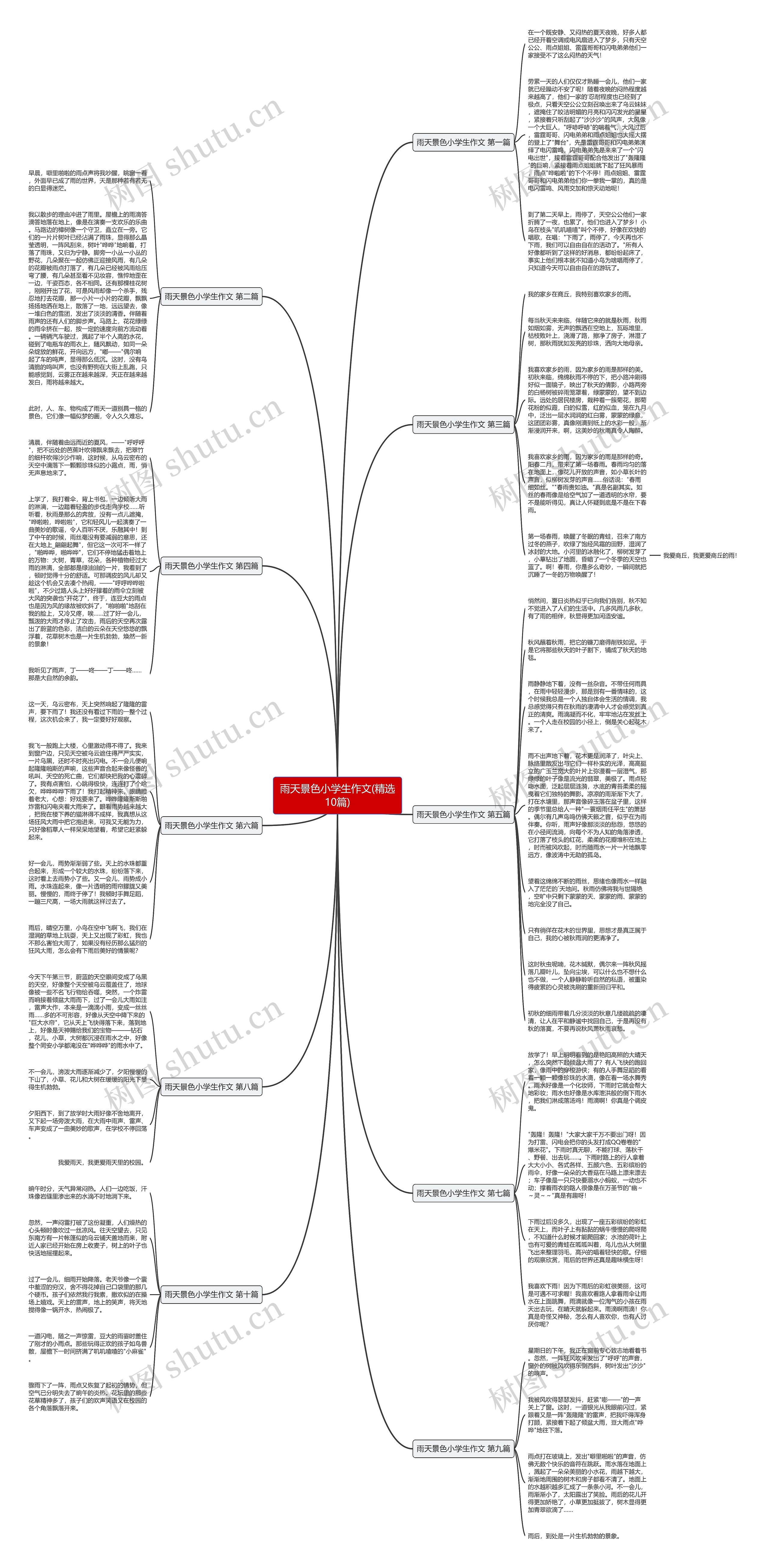 雨天景色小学生作文(精选10篇)
