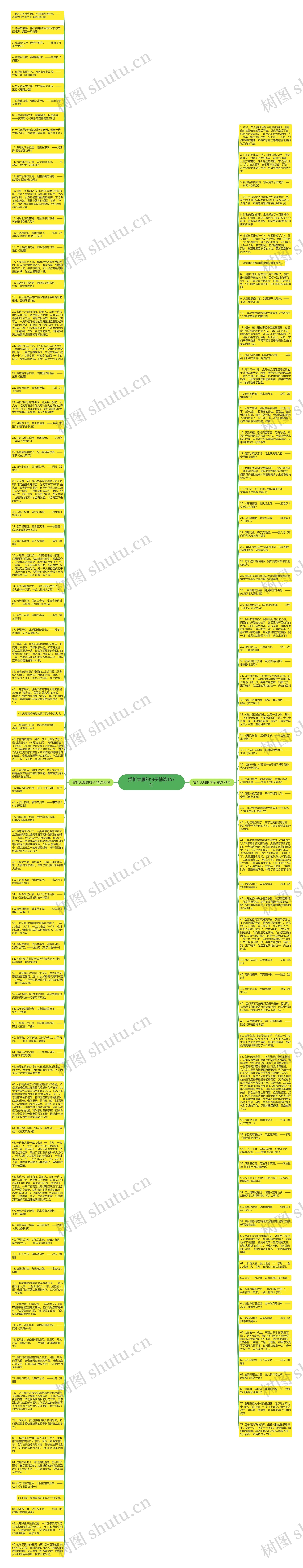 赏析大雁的句子精选157句思维导图