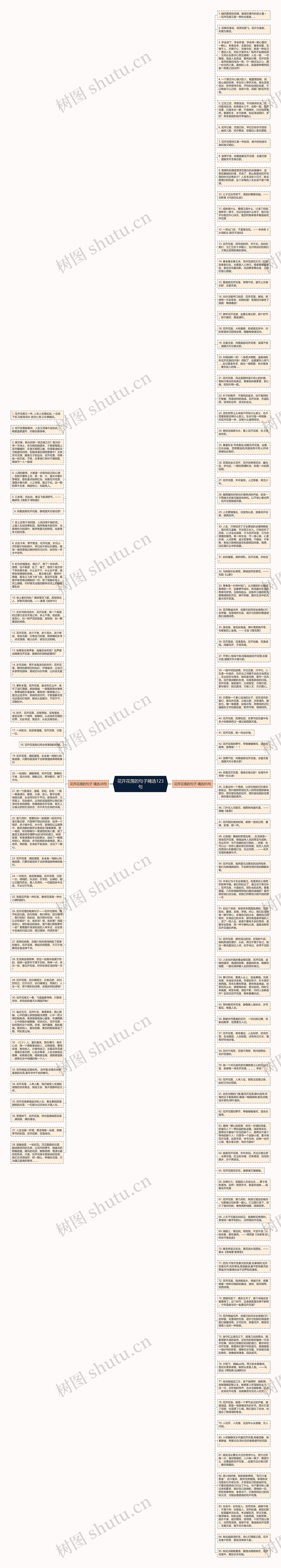 花开花落的句子精选123句