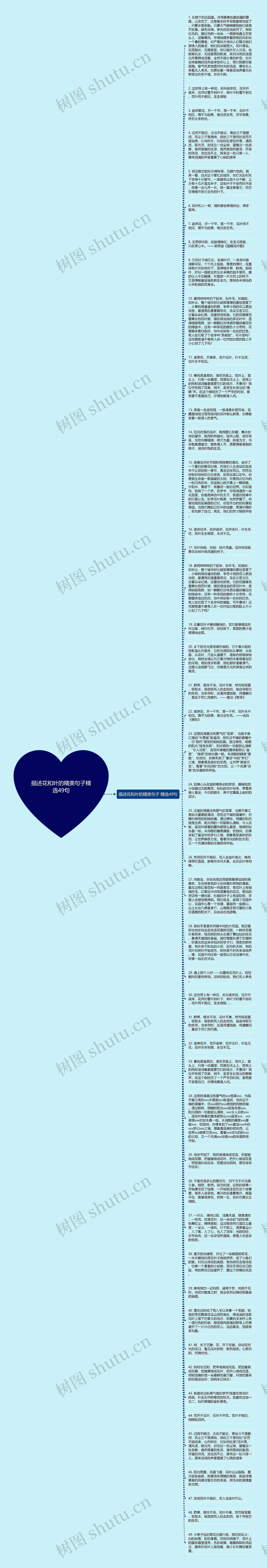 描述花和叶的精美句子精选49句