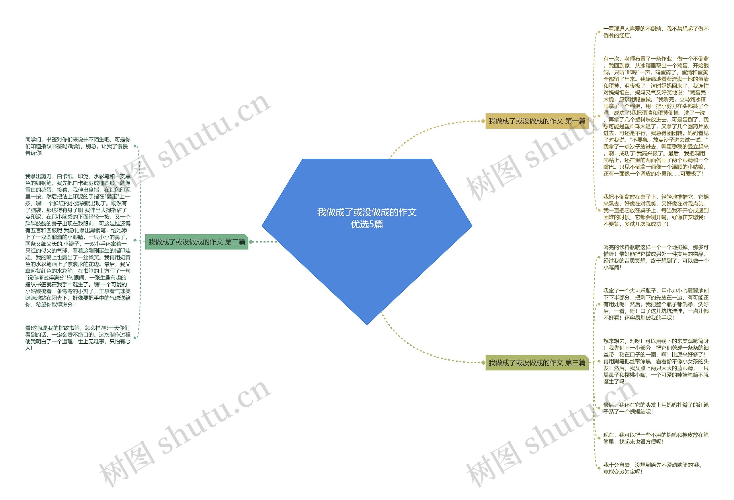 我做成了或没做成的作文优选5篇